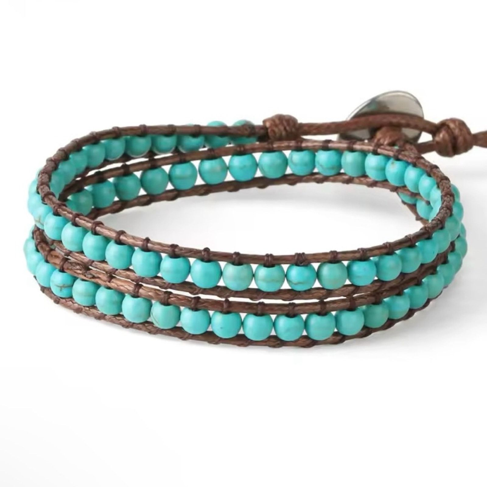 Other Turquoise Mens Bohemian Bracelet Size ONE SIZE - 4 Thumbnail