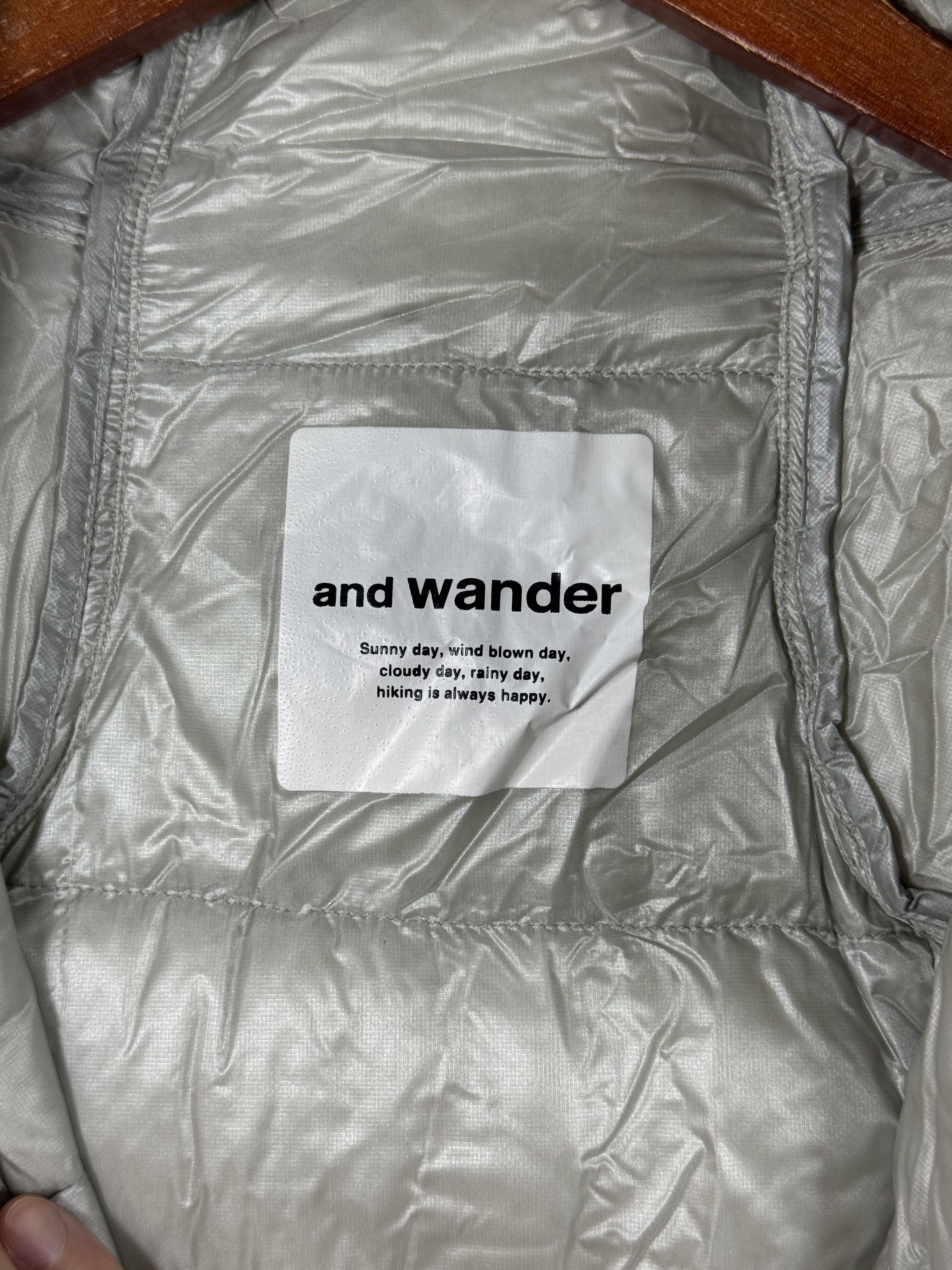 And Wander PERTEX Diamond Stitch Down Jacket White 4 Size US XL / EU 56 / 4 - 5 Thumbnail