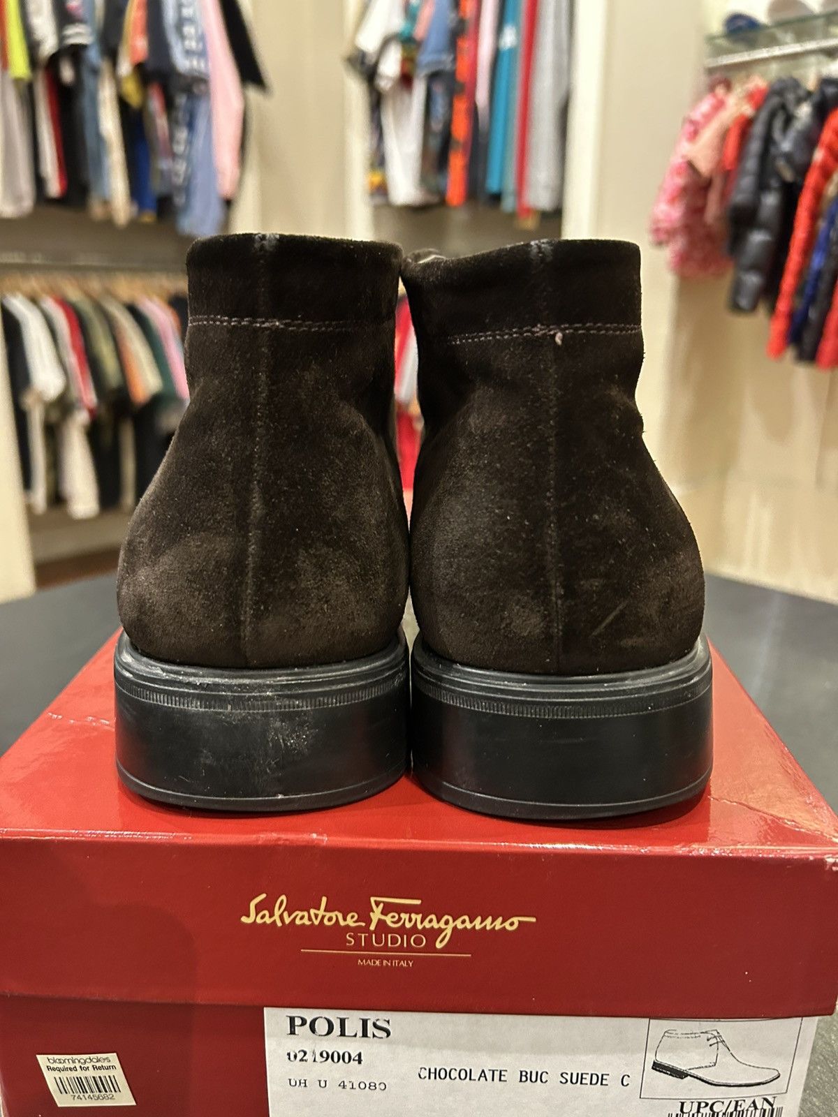Salvatore Ferragamo Salvatore Ferragamo Suede Mid Boots Size US 10.5 / EU 43-44 - 3 Thumbnail