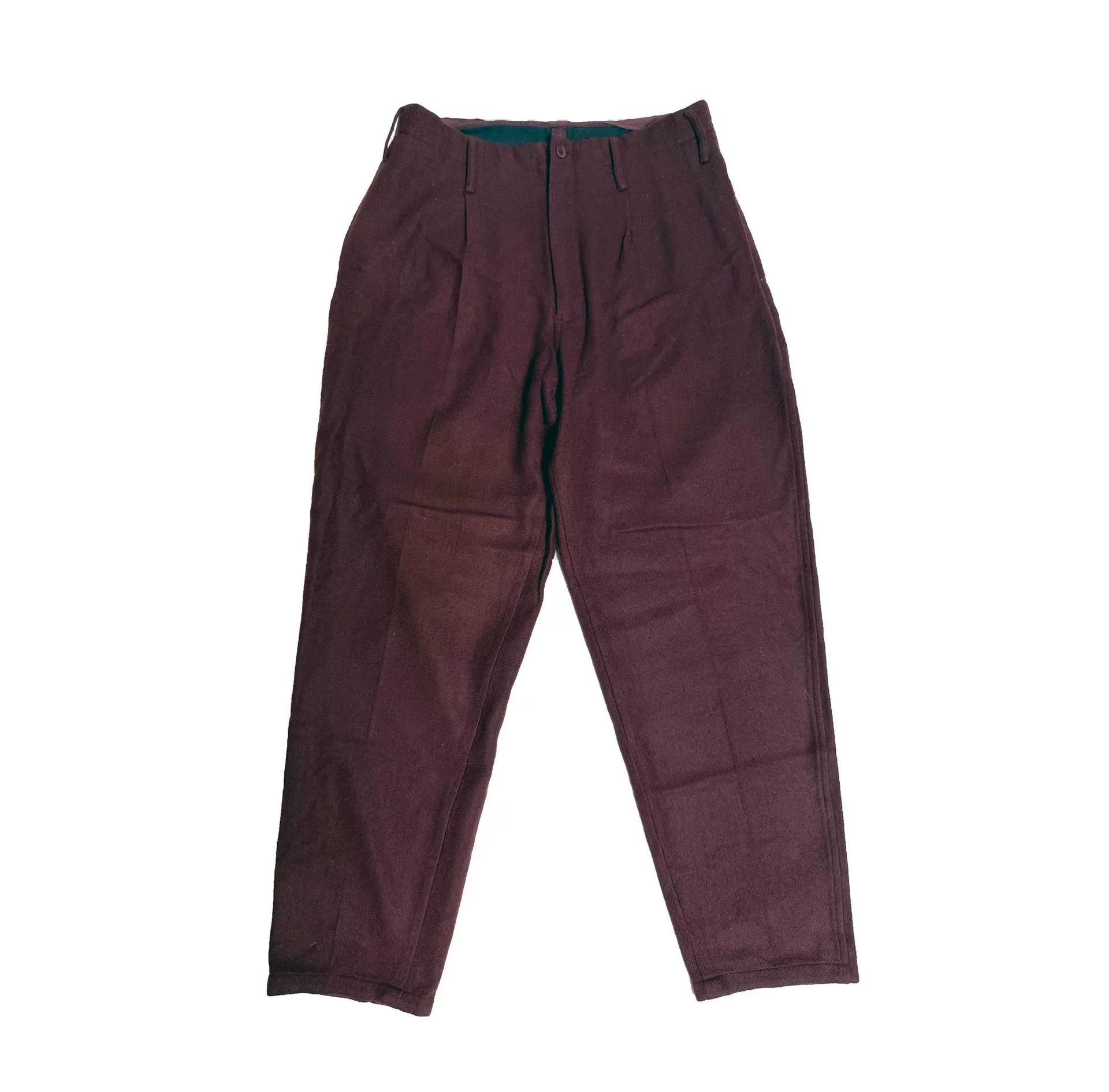Yohji Yamamoto Yohji Yamamoto 2012AW Red Wool Pants Size US 26 / EU 42 - 1 Thumbnail