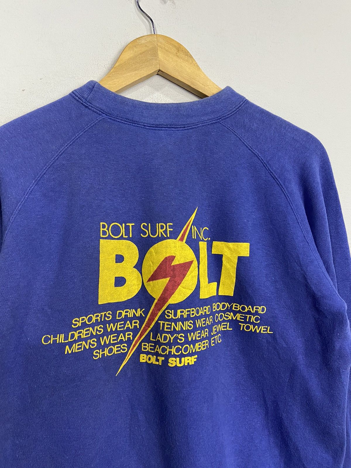 Lightning Bolt × Vintage Rare Design 90s Lightning BoltSurf Pullover Sweatshirt Size US M / EU 48-50 / 2 - 6 Thumbnail