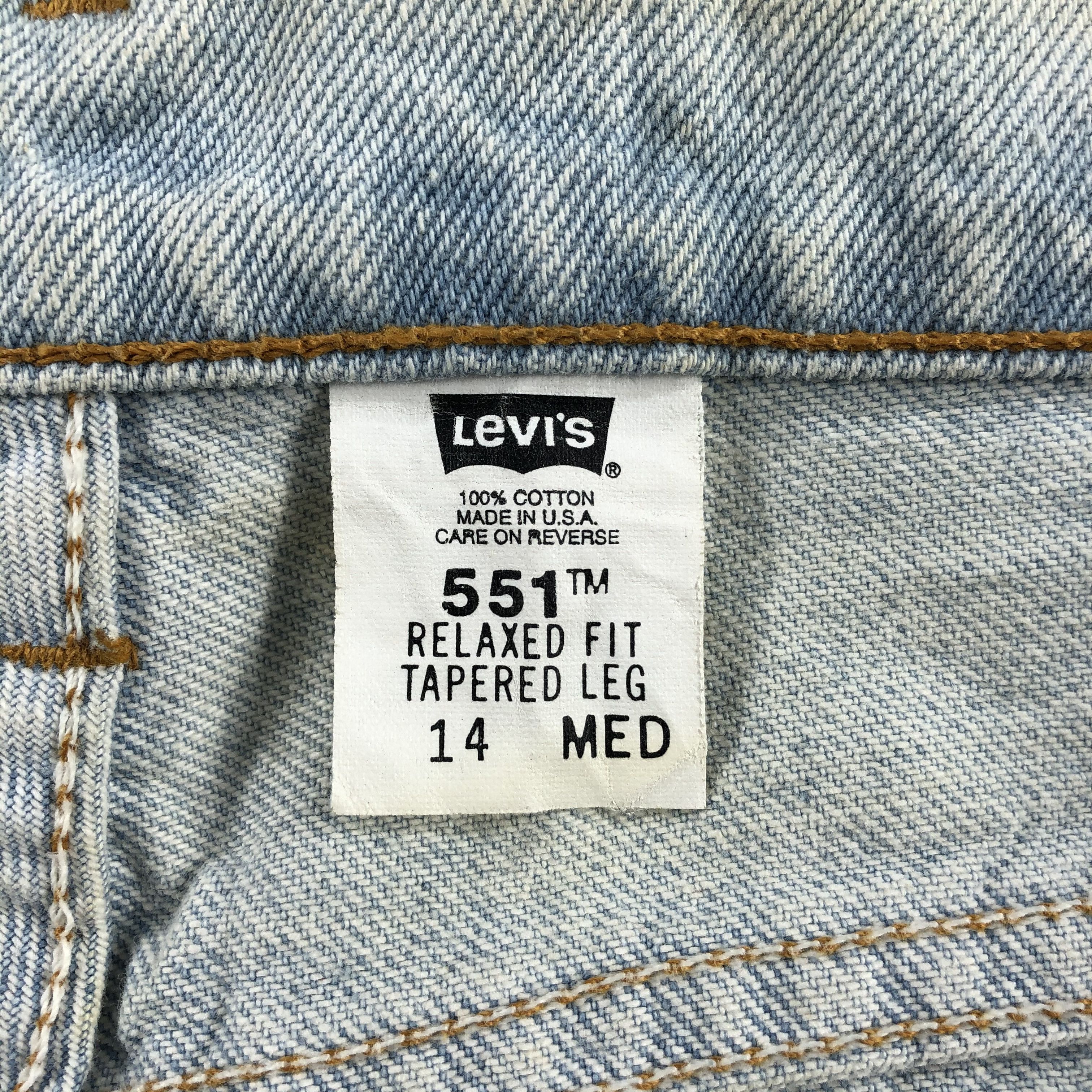Levi's × Vintage Vintage 90s Levis Jeans Lot 551-JM973 Size US 32 / EU 48 - 10 Thumbnail