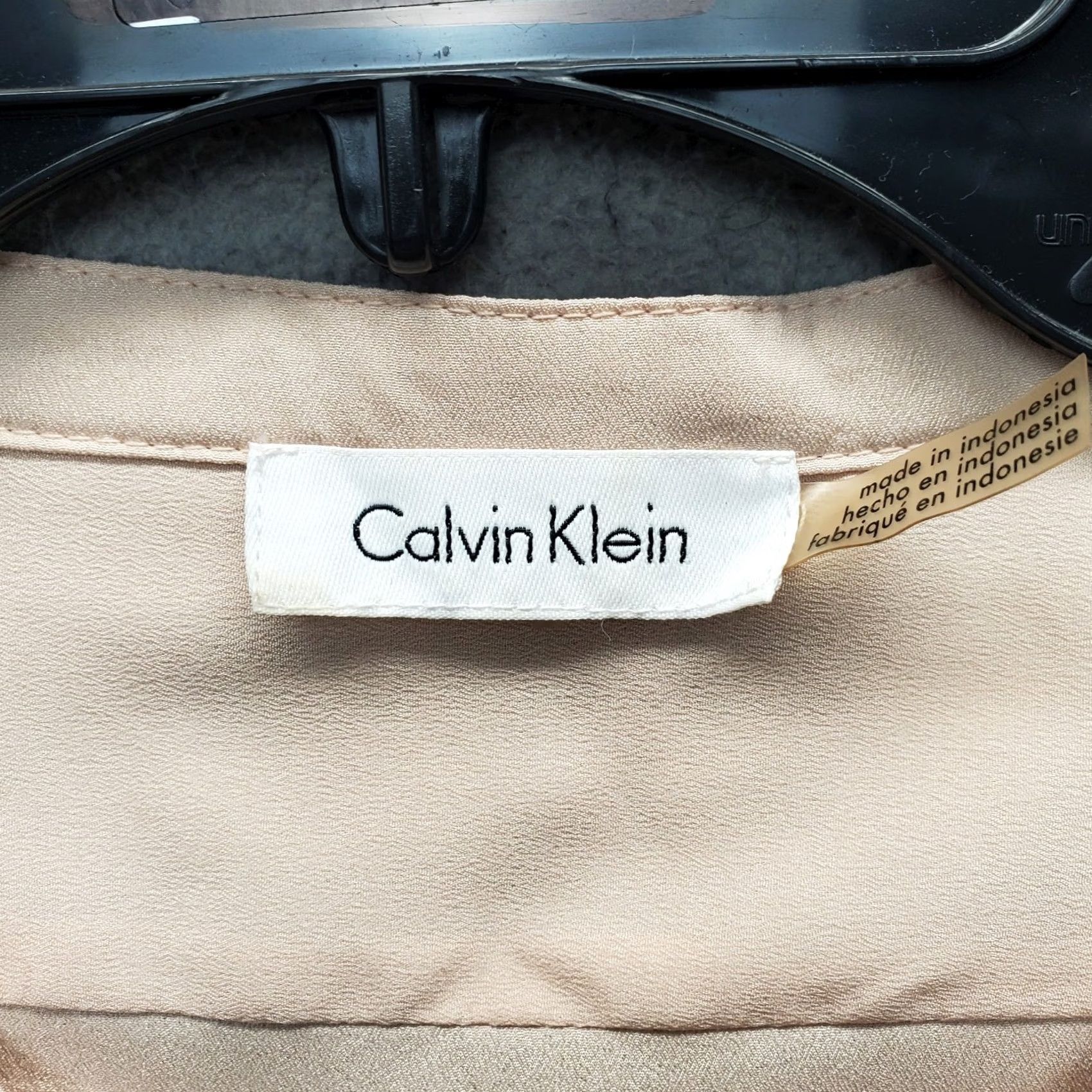 Calvin Klein Calvin Klein Blouse Womens XL Pink Roll Tab Sleeve Zipper Pockets Button Front Blouse Womens XL Pink Modern Casual 90s Outdoor Womens Size XL / US 12-14 / IT 48-50 - 5 Thumbnail