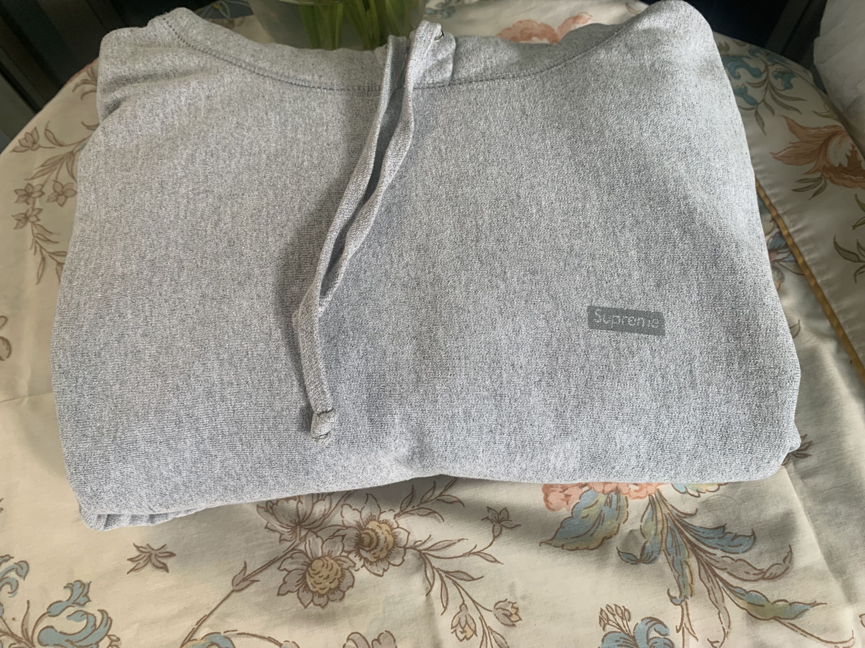 Supreme Supreme FW21 Reflective Small Box Hoodie Heather Grey XL Size US XL / EU 56 / 4 - 4 Thumbnail