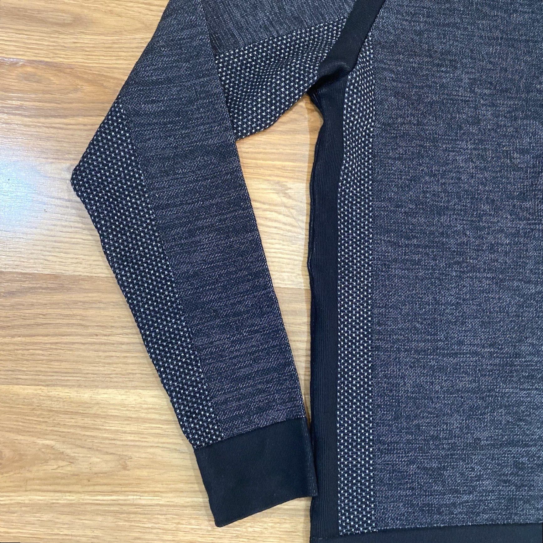 Vintage Proof Seamless Quarter 1/2 Zip Pullover Sweatshirt Mens M Gray Charcoal Heather Zip Front Pullover Size US M / EU 48-50 / 2 - 5 Thumbnail