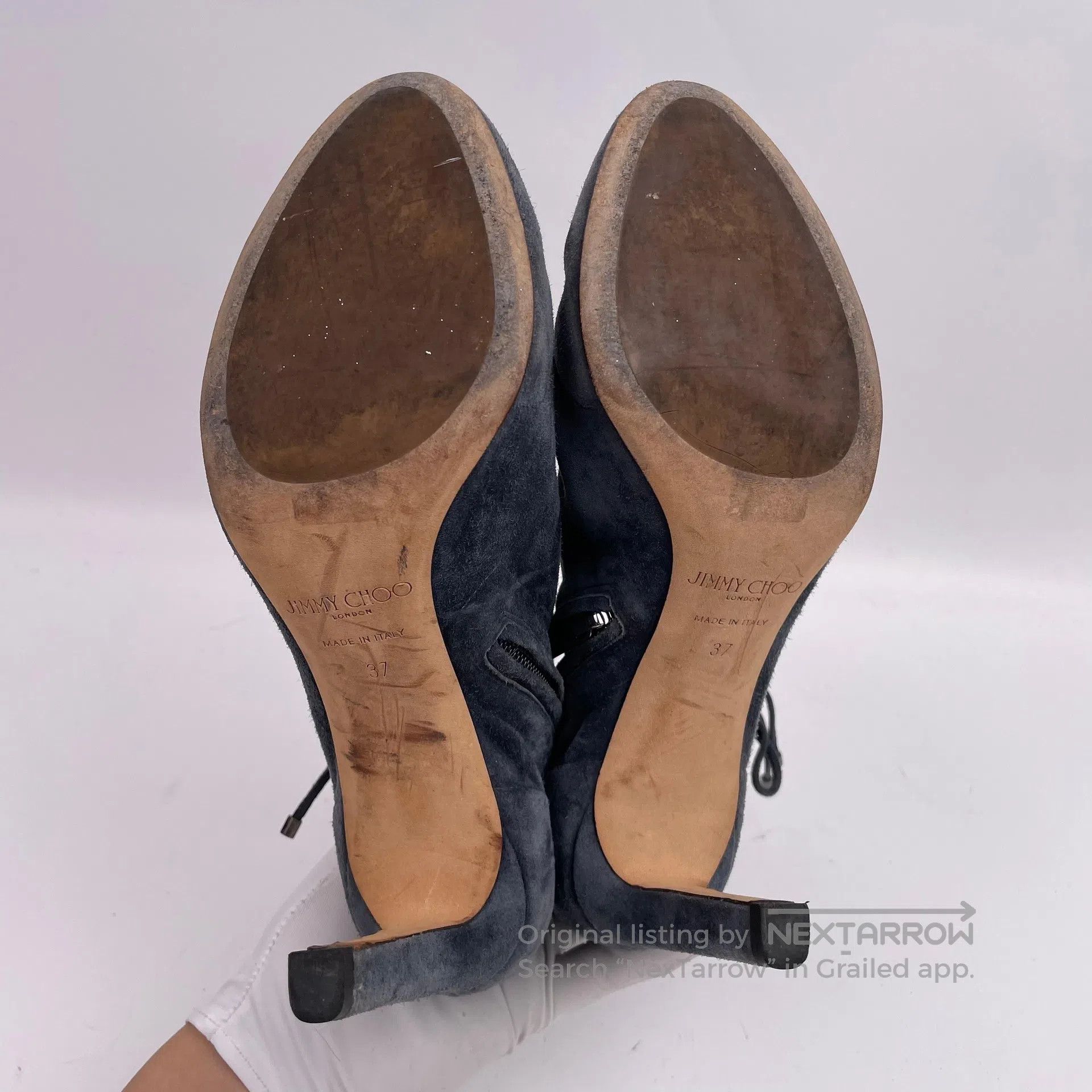 Jimmy Choo Jimmy Choo Gray high-heeled short boots size 37| Size US 6.5 / IT 36.5 - 4 Thumbnail