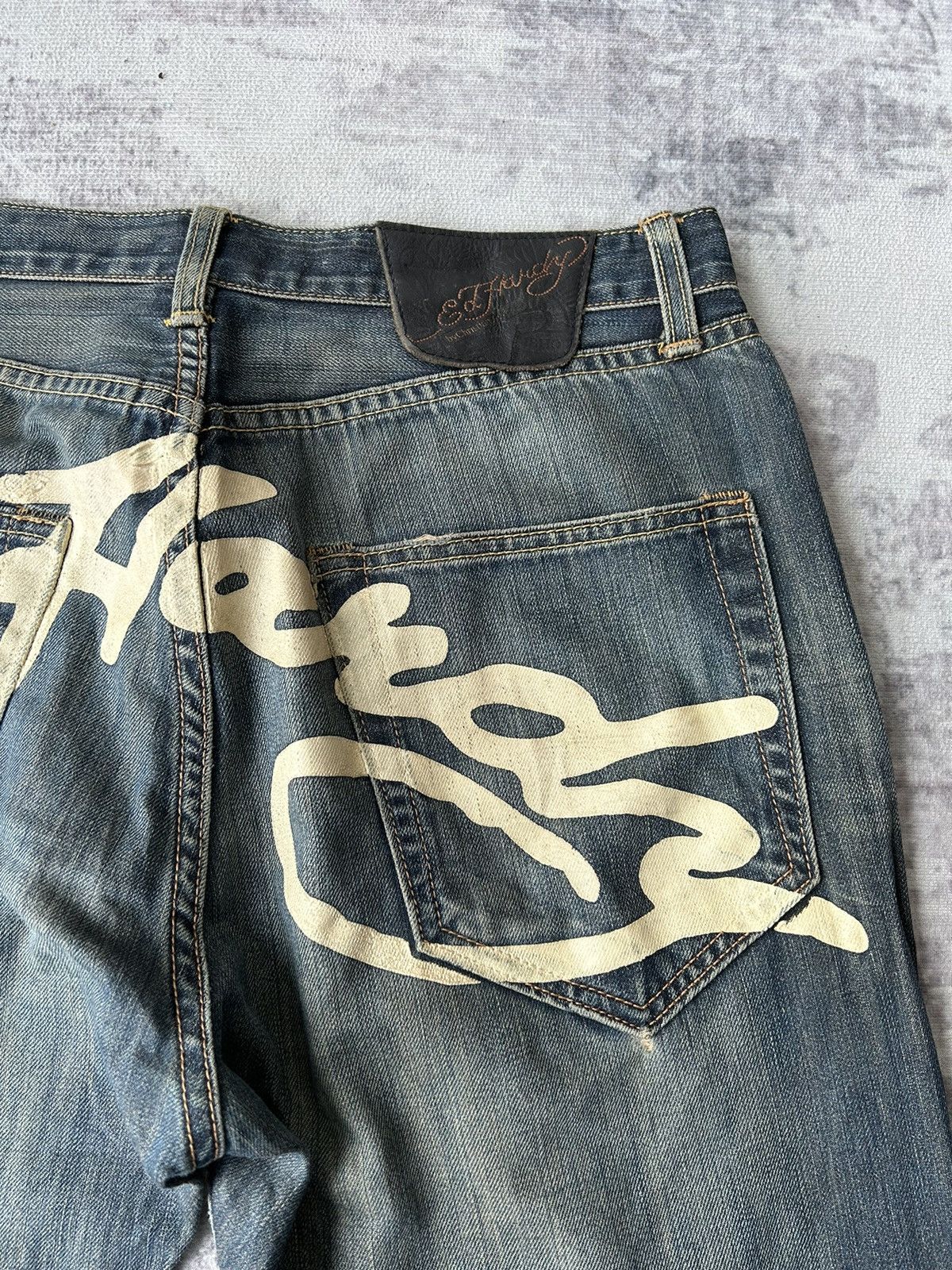 Ed Hardy Ed Hardy Big Spellout Denim Size US 34 / EU 50 - 4 Thumbnail