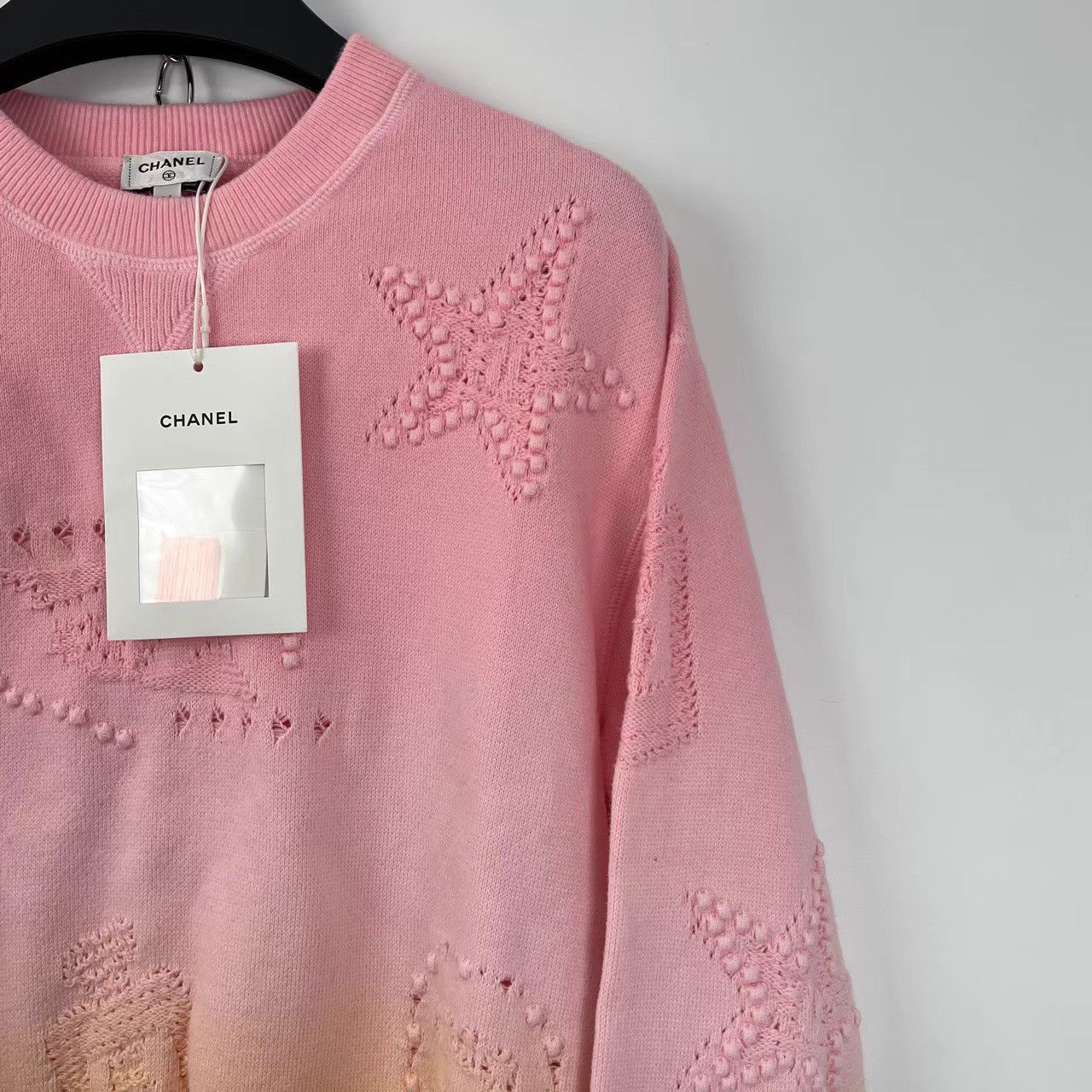 Chanel Chanel 24C Pink & Orange Gradient Embossed Sweatshirt K12 Size XXS / US 00 / IT 34 - 4 Thumbnail