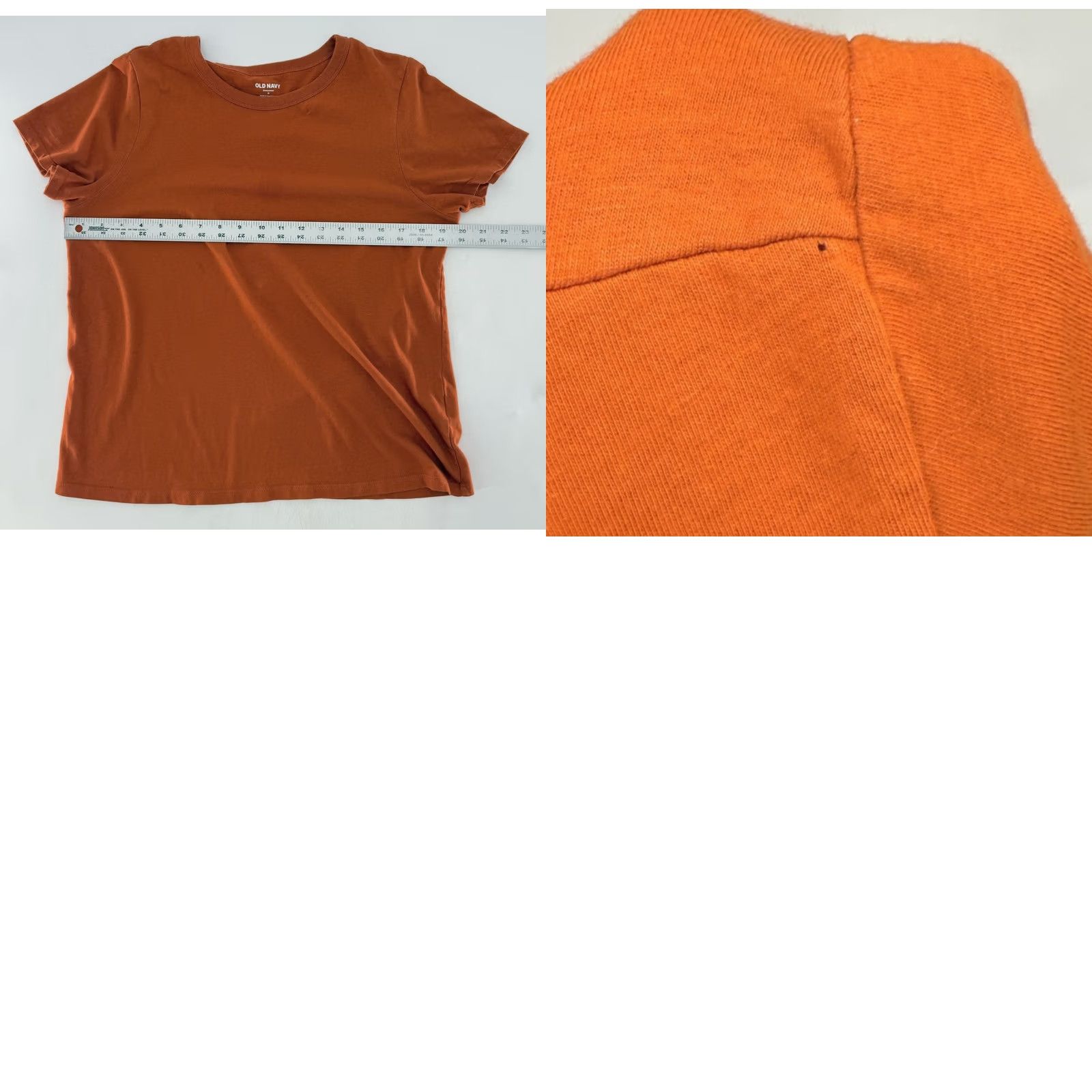 Old Navy Old Navy Everywear Crewneck Tee Shirt Top Womens M Medium Burnt Orange Casual Basic Normcore Size M / US 6-8 / IT 42-44 - 8 Thumbnail