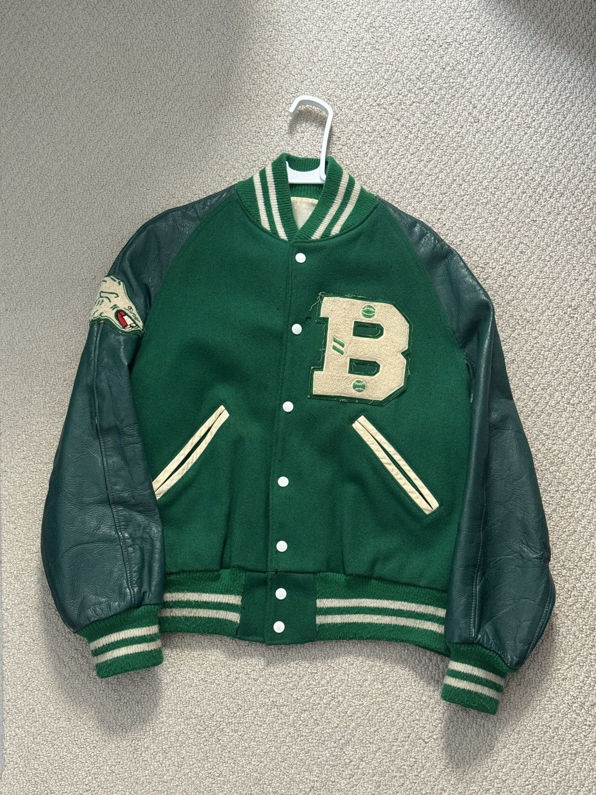 Vintage 1960’s Wolf Varsity Jacket - Size L Size US L / EU 52-54 / 3 - 1 Thumbnail