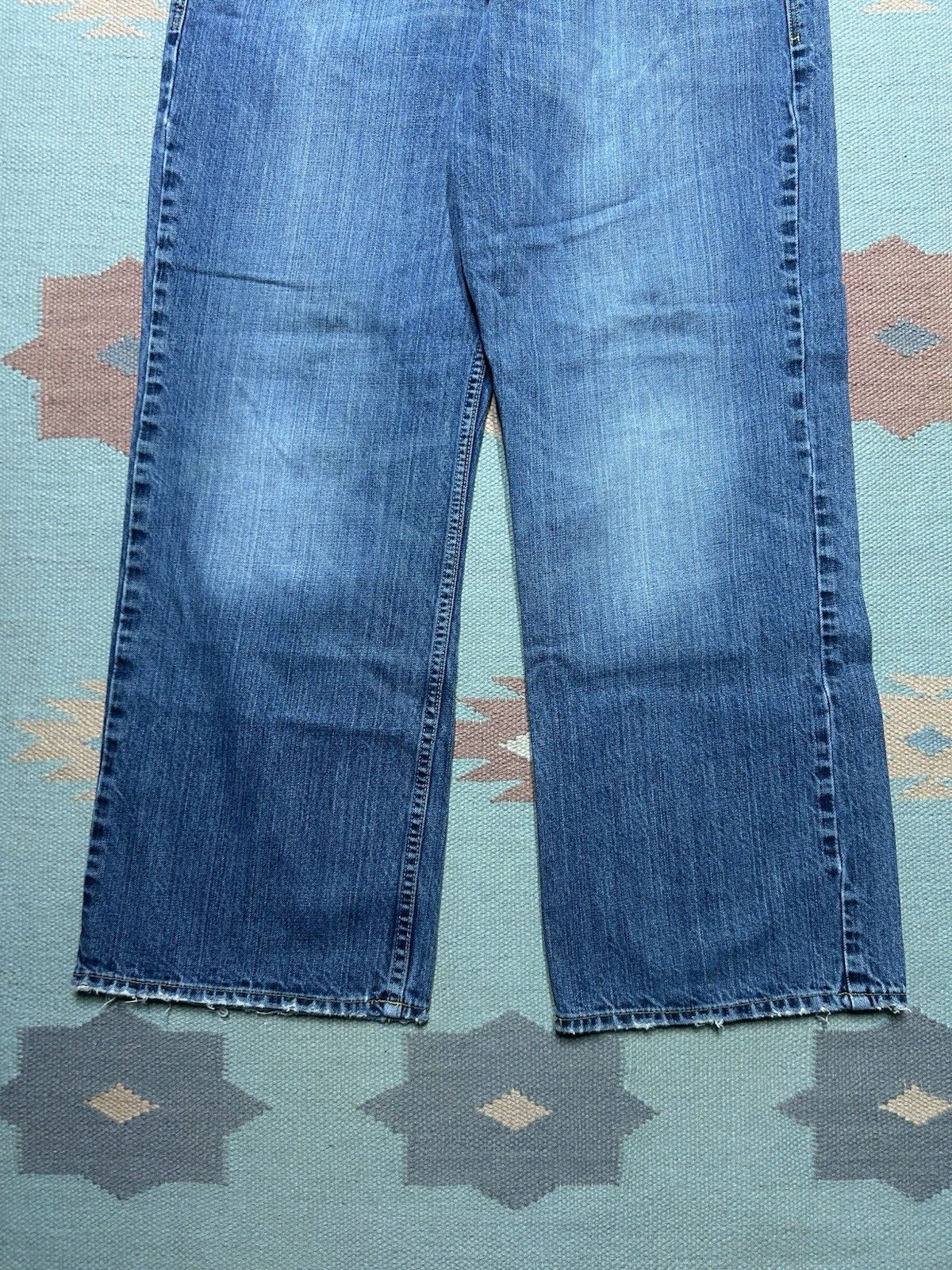 Vintage Vtg American Eagle loose fit jeans distres faded baggy 36x29 Size US 36 / EU 52 - 5 Thumbnail