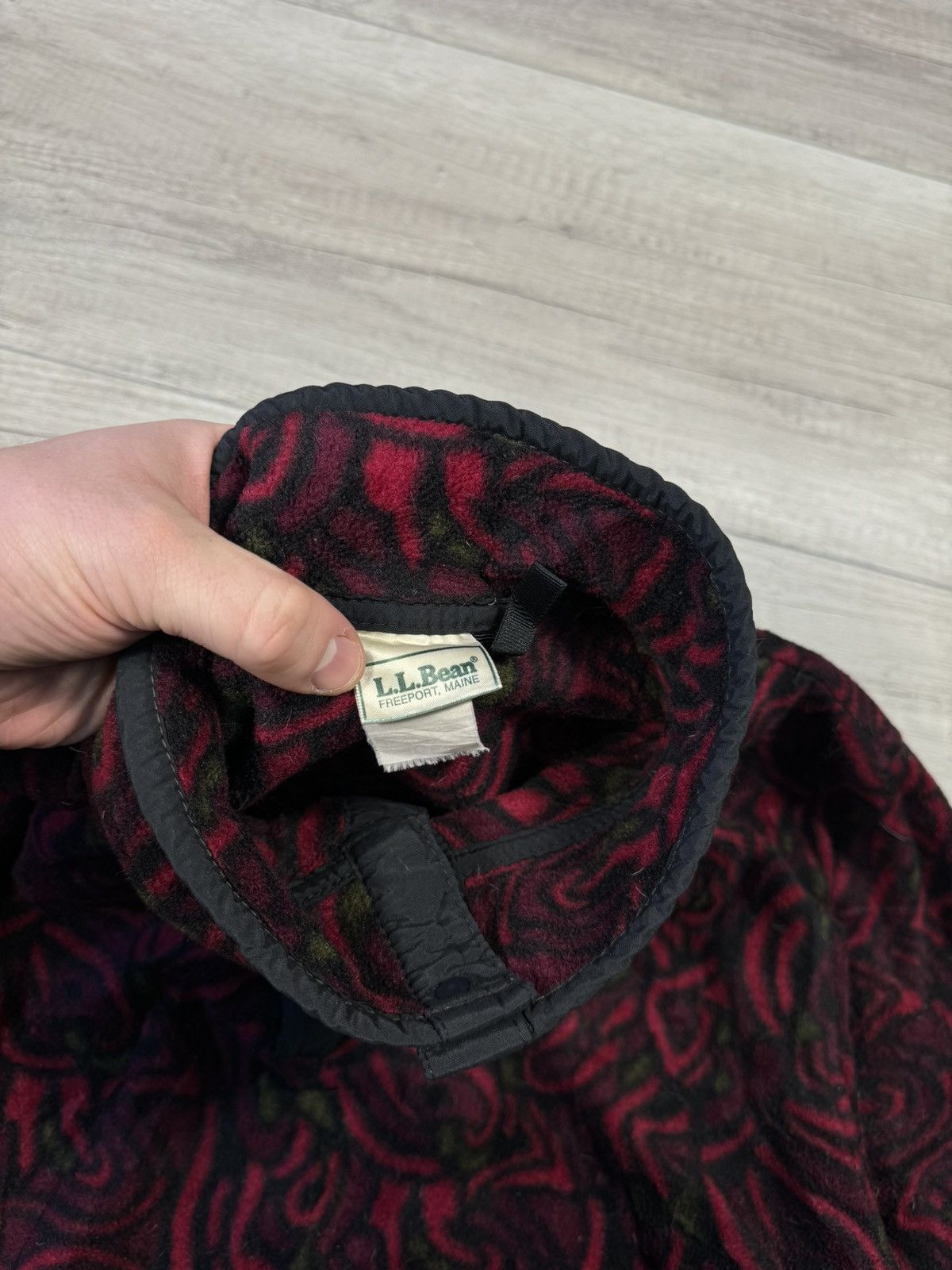 L.L. Bean Vintage 90s L.L. Bean Russell Snap Printed Fleece Sweater Size US M / EU 48-50 / 2 - 5 Thumbnail