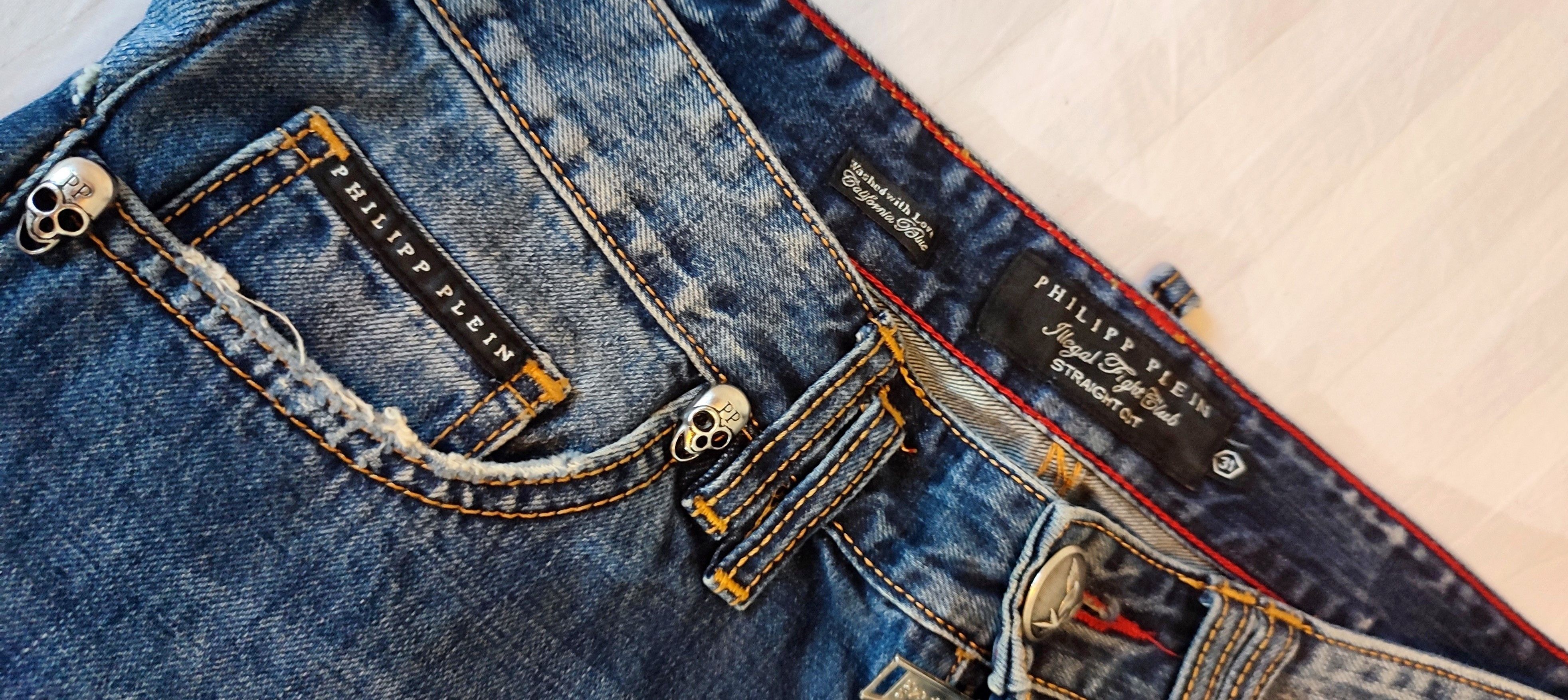 Philipp Plein Jean Illegal fight club straight cut Size US 31 - 4 Thumbnail