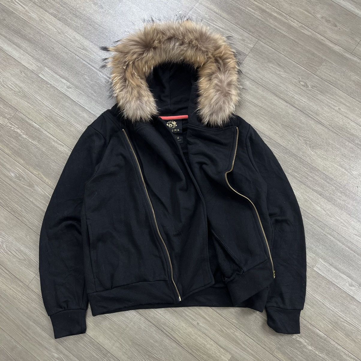 If Six Was Nine 2000s Autumn x Earth Asymmetrical Lgb Style Zip Fur Hoodie Size US M / EU 48-50 / 2 - 3 Thumbnail