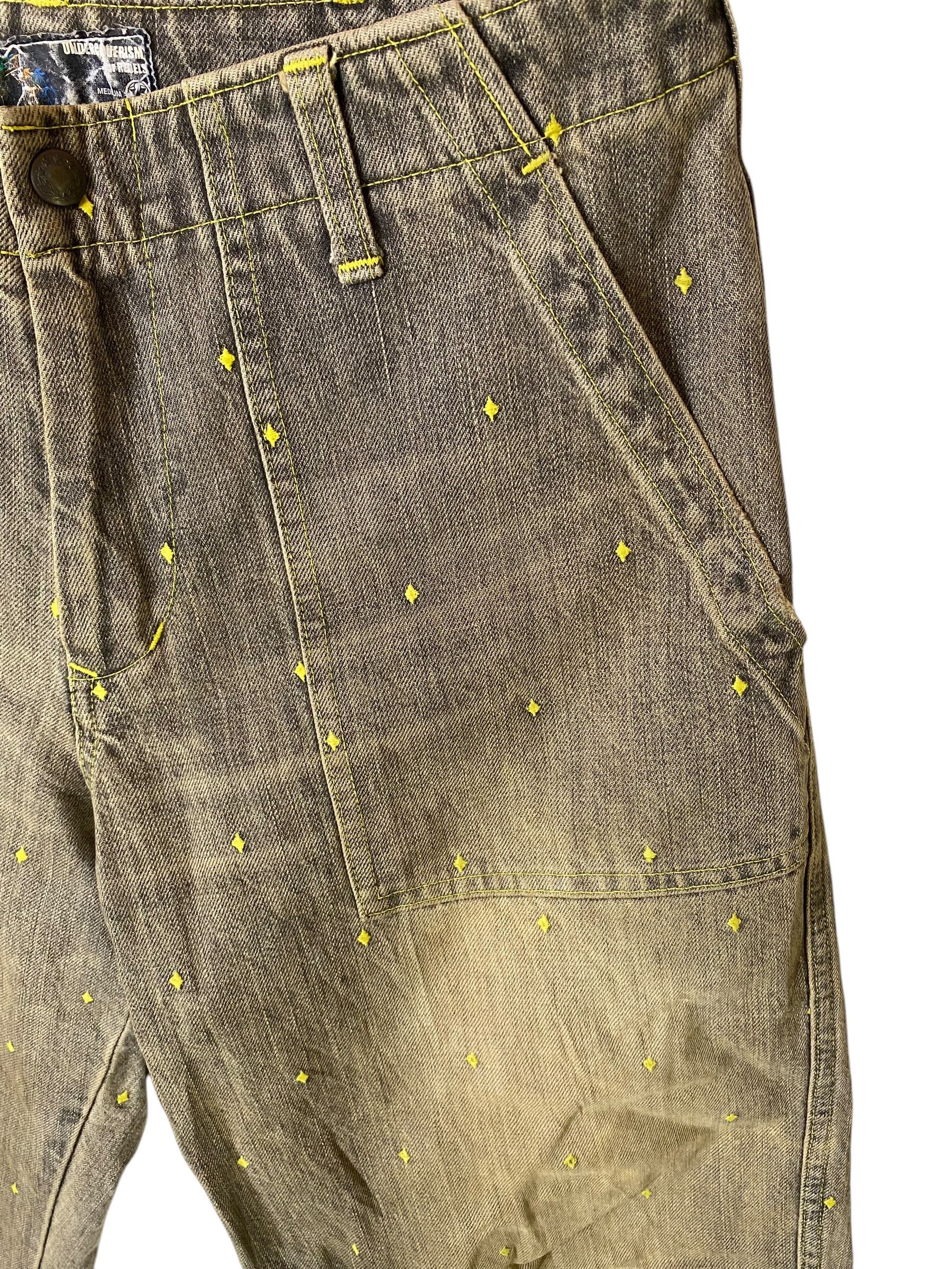 Designer × Jun Takahashi × Undercover SS02 Undercover Illusion of Haze embroidered denim pant Size US 31 - 5 Thumbnail