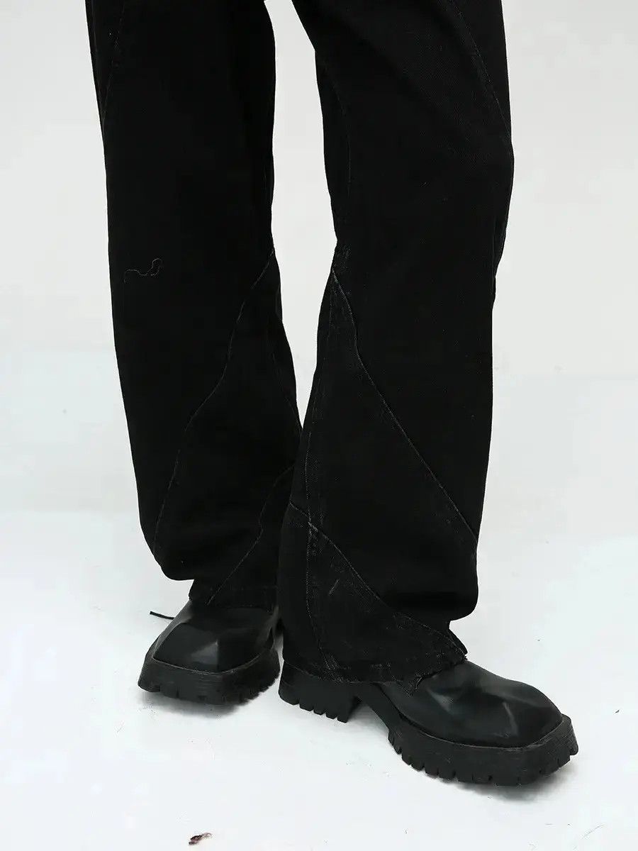 Japanese Brand Retro loose casual wide leg jeans Size US 32 / EU 48 - 2 Thumbnail