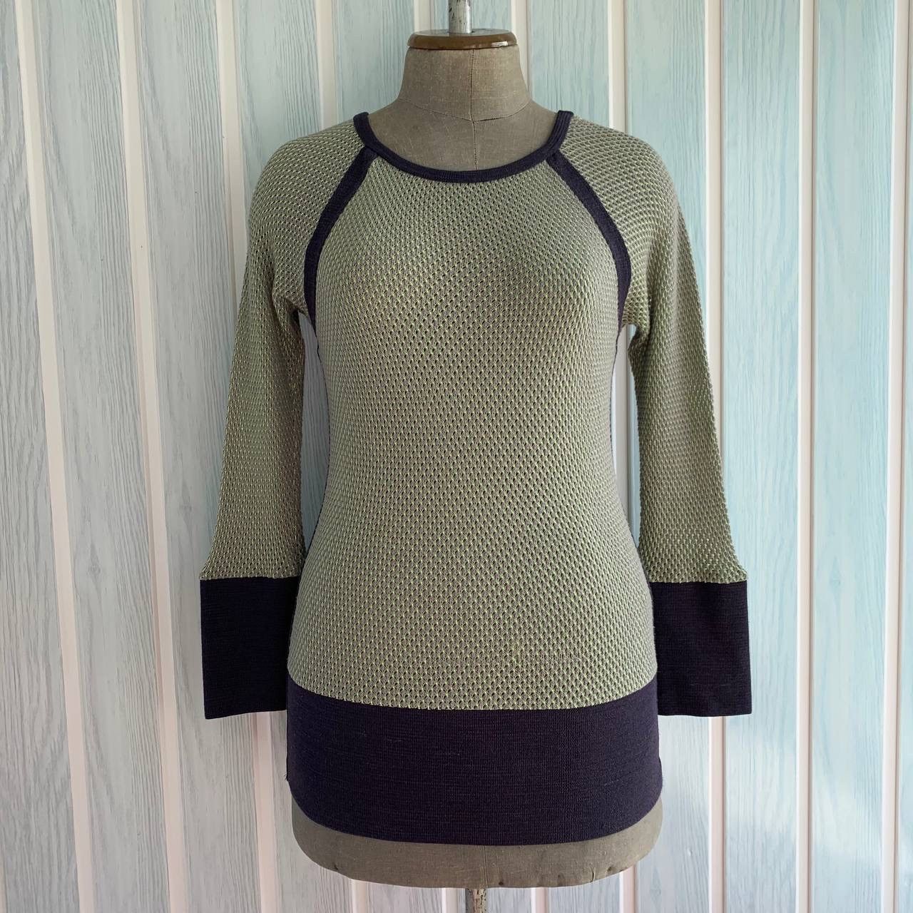 Chloe × Designer × See by Chloe See By Chloe Women’s Cotton & Ramie Multicolor Knit Blouse Size M / US 6-8 / IT 42-44 - 1 Thumbnail