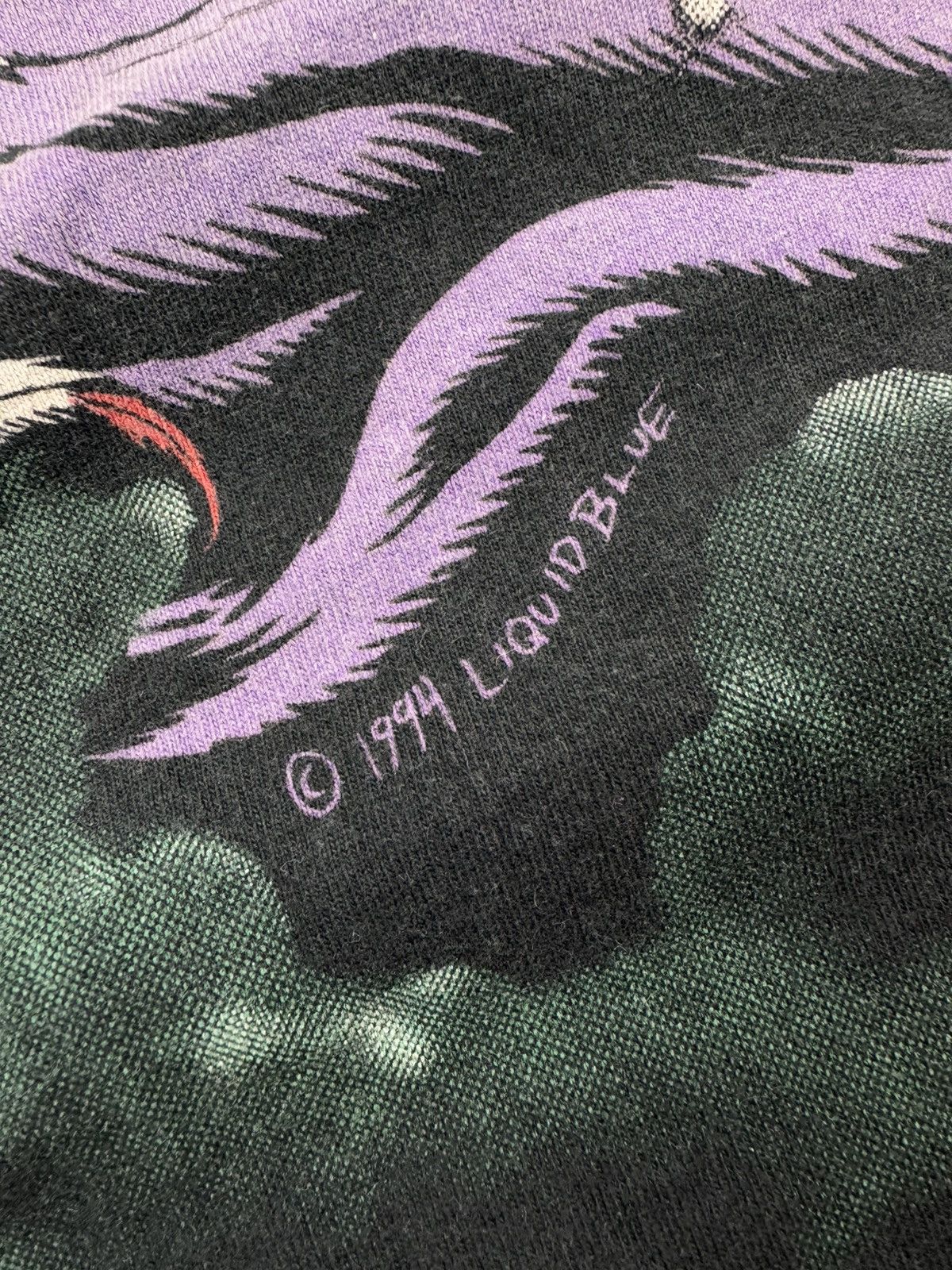 Liquid Blue × Vintage Grail! Vintage 1994 Liquid Blue wizard all over print tee Size US XL / EU 56 / 4 - 11 Thumbnail