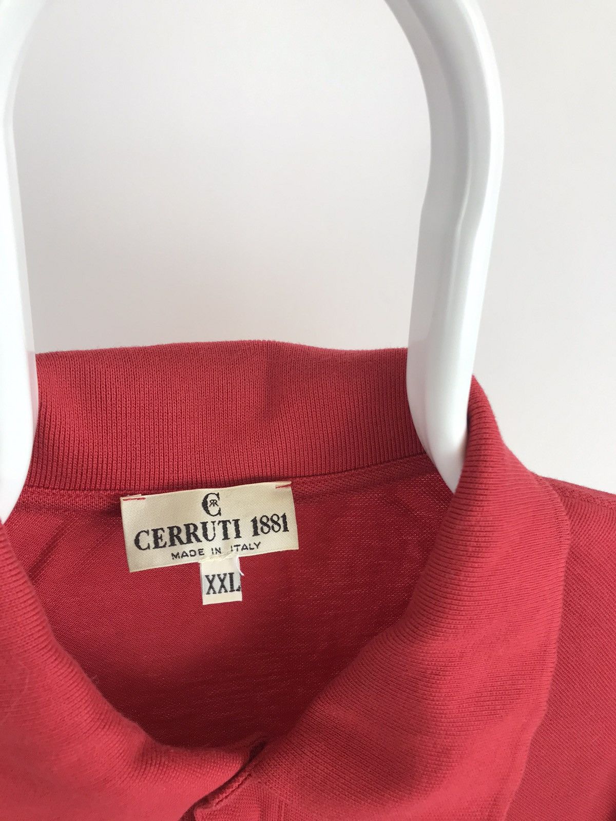 Cerruti 1881 × Ferrari × Vintage Vintage Cerruti Ferrari Red Polo Shirt Made in Italy Size US XXL / EU 58 / 5 - 4 Thumbnail