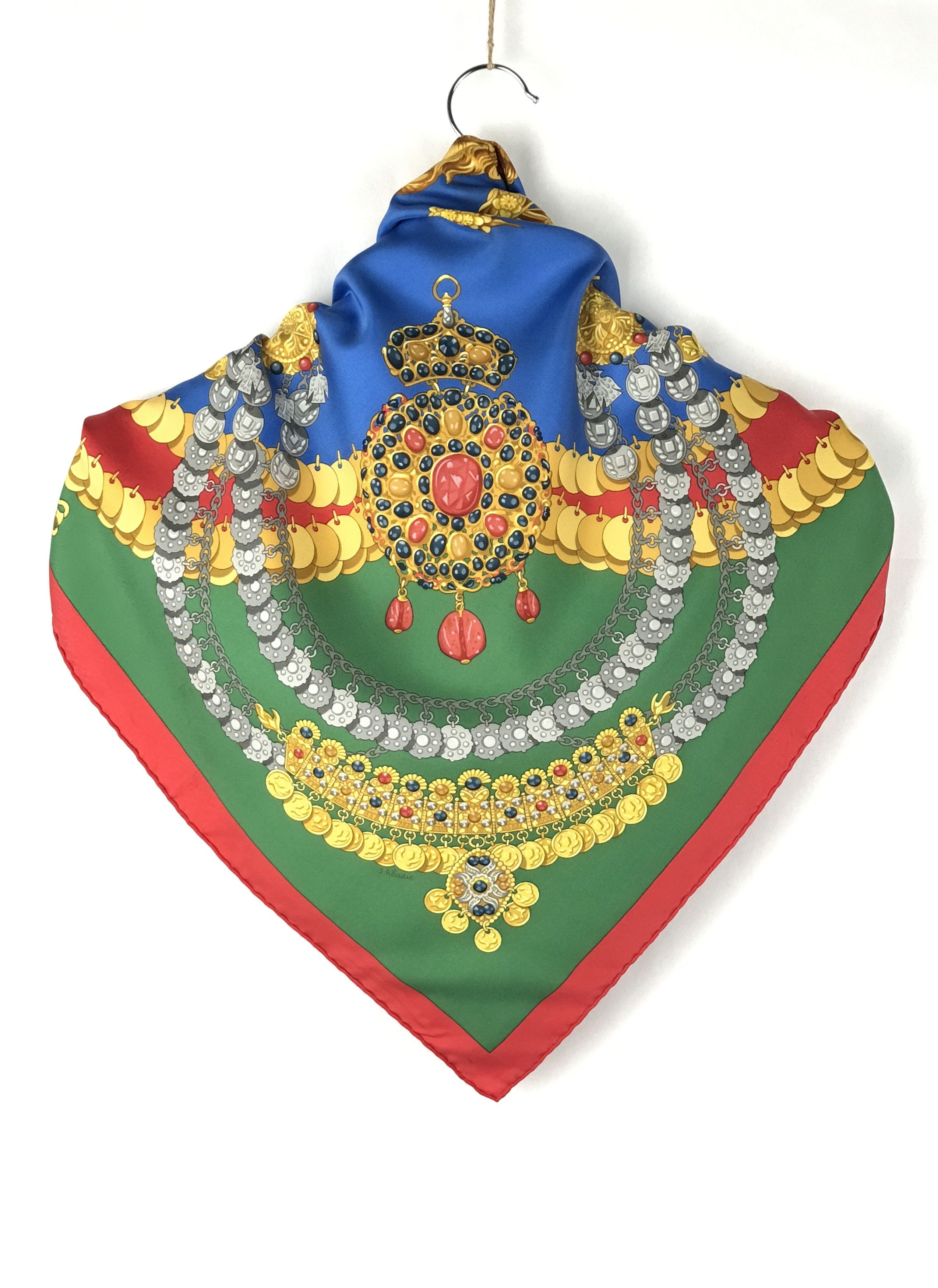 Hermes × Vintage Vintage Hermes Silk Scarf With Box Size ONE SIZE - 4 Thumbnail