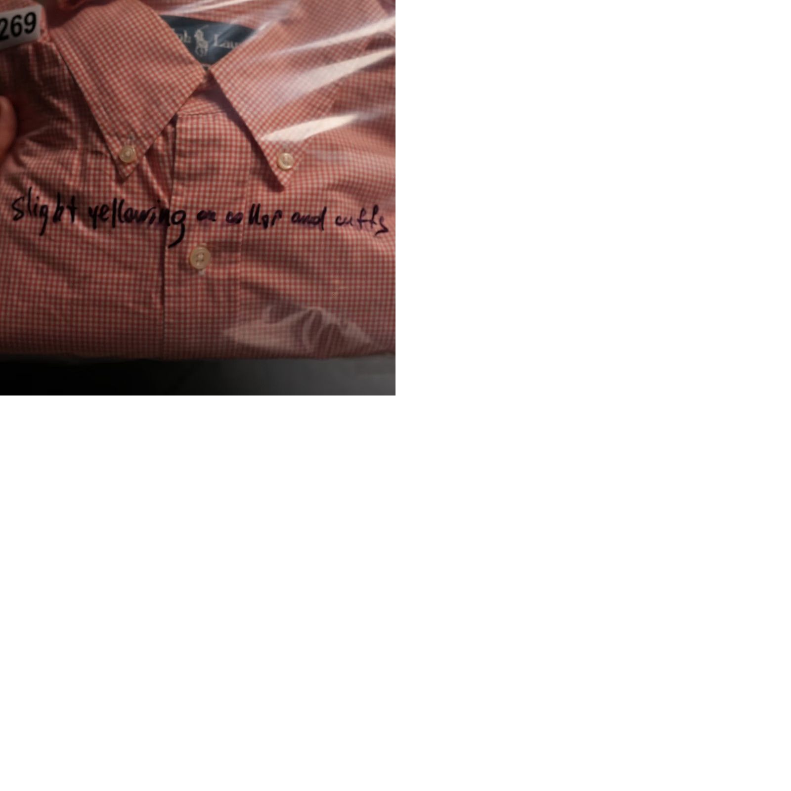 Ralph Lauren Ralph Lauren Button Down Shirt Men L Orange Gingham Classic Fit Long Sleeve Size US L / EU 52-54 / 3 - 10 Thumbnail