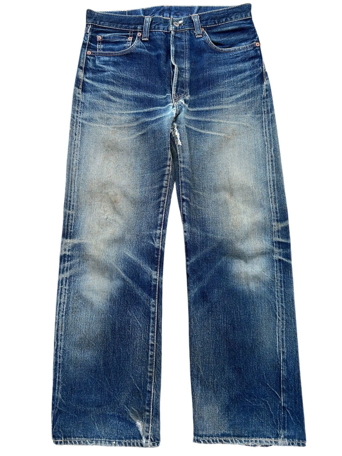 FOB Factory × Japanese Brand × Kapital Vintage Fob Factory Selvedge Distressed Japanese Denim Jeans Size US 30 / EU 46 - 1 Thumbnail