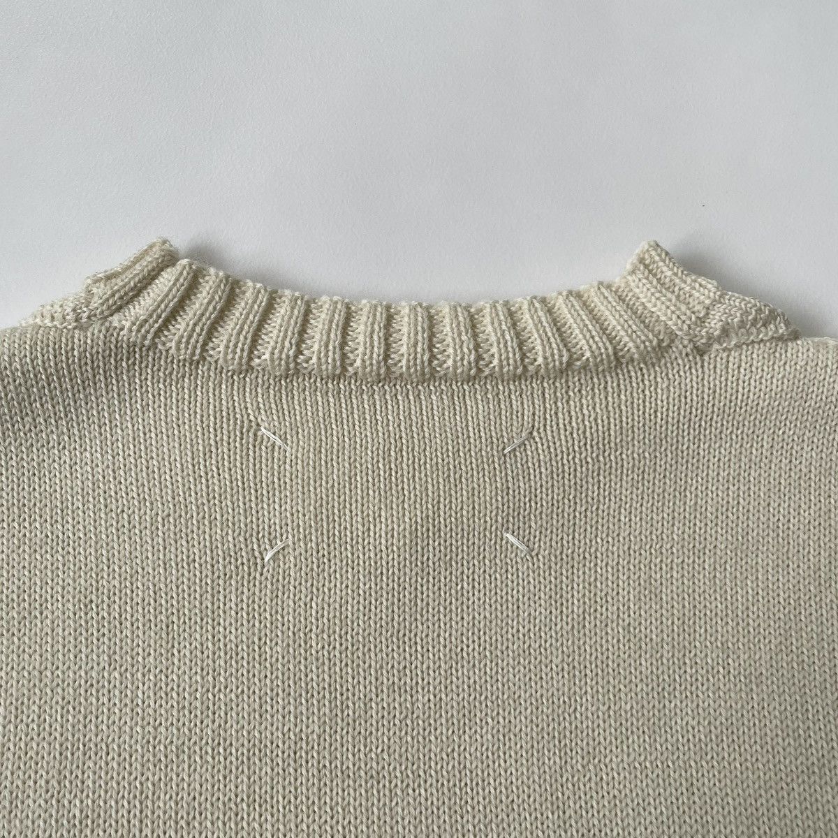 Maison Margiela S/S 22 ‘Destroyed’ Wool Fisherman Sweater Size M / US 6-8 / IT 42-44 - 14 Thumbnail