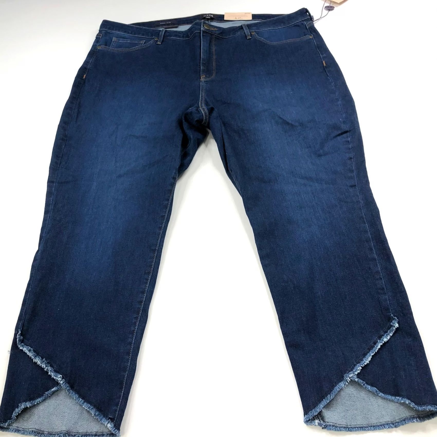 NYDJ NYDJ Lift Tuck Sheri Slim NEW Plus 20W High Rise Jeans 42 in Waist 26 in Inseam Brown? Blue Size ONE SIZE - 2 Thumbnail