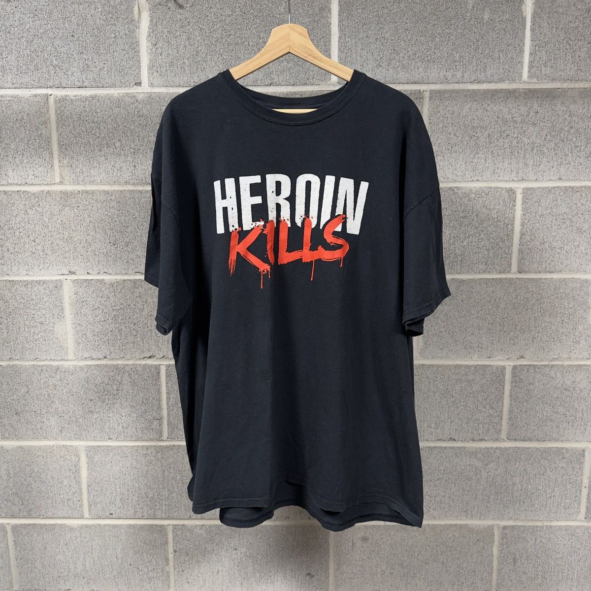 Vintage Faded Heroin Kills Drug Shirt ERD Grunge Dare Size US XL / EU 56 / 4 - 1 Thumbnail