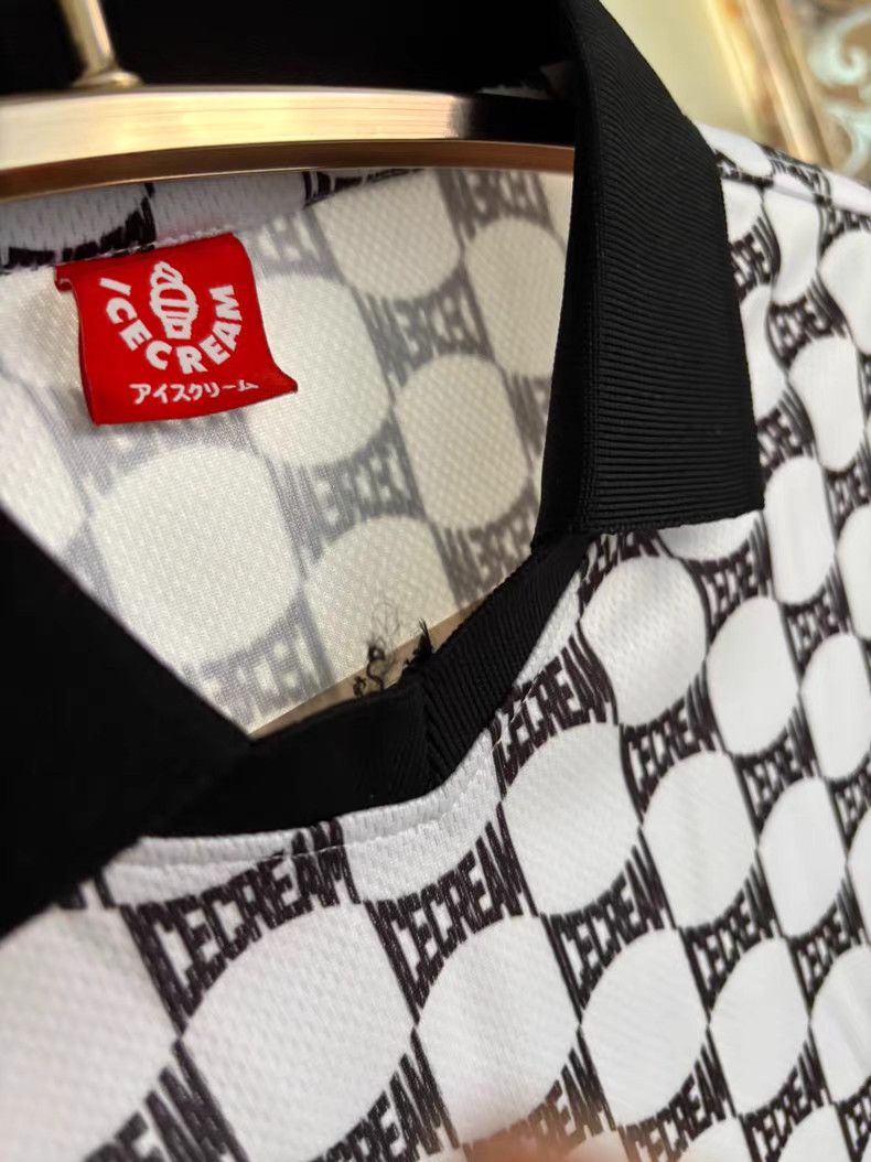 Billionaire Boys Club ICECREAM Black & White Plaid T-shirt Size US L / EU 52-54 / 3 - 3 Thumbnail