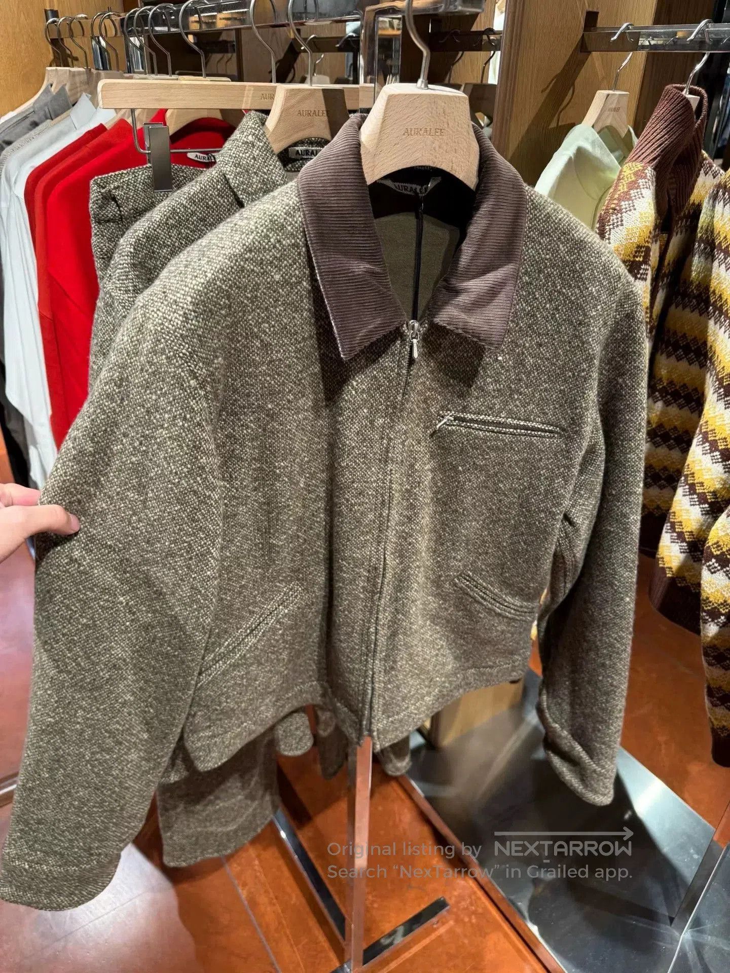 Auralee aurallee homespun tweed zip blouson jacket. Size US M / EU 48-50 / 2 - 7 Thumbnail