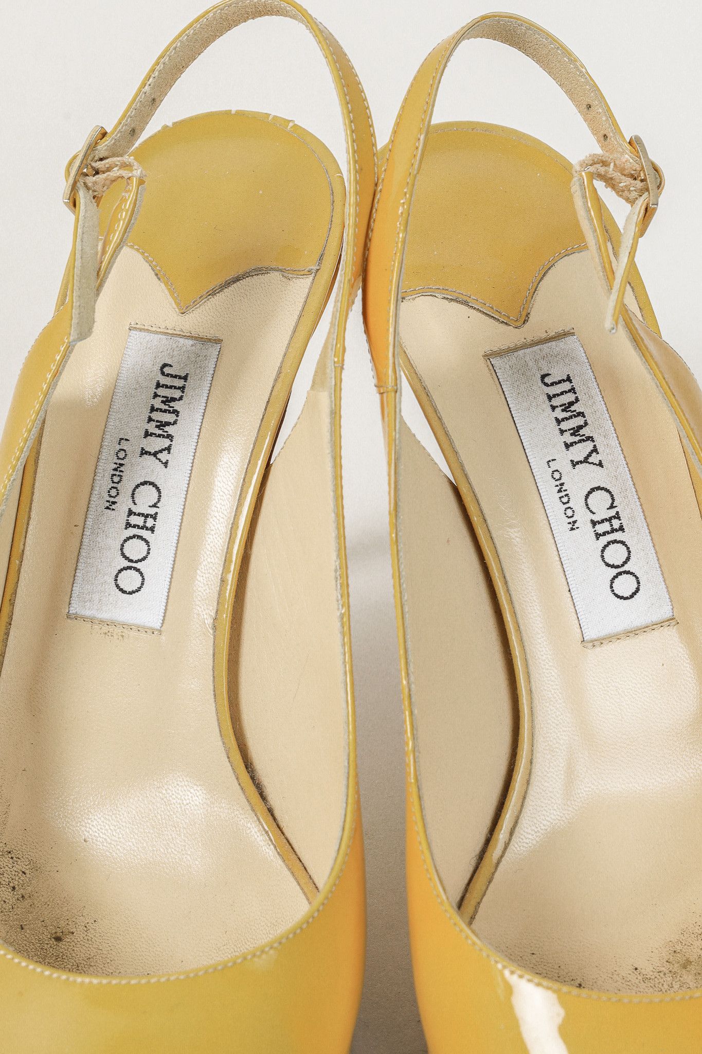 Jimmy Choo Jimmy Choo Nova Patent Platform Peep Toe Slingback Sandals Size US 8 / IT 38 - 11 Thumbnail