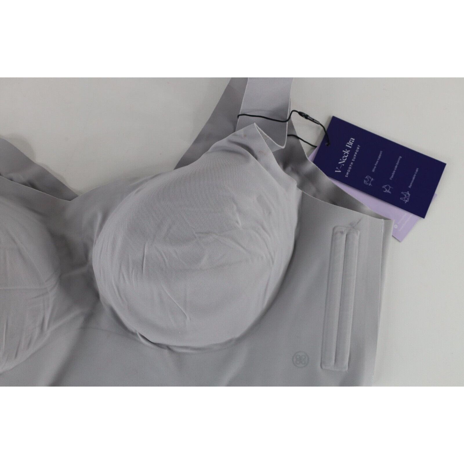 Vintage New Honeylove Shapewear Liftwear V-Neck Bra Gray Size ONE SIZE - 3 Thumbnail