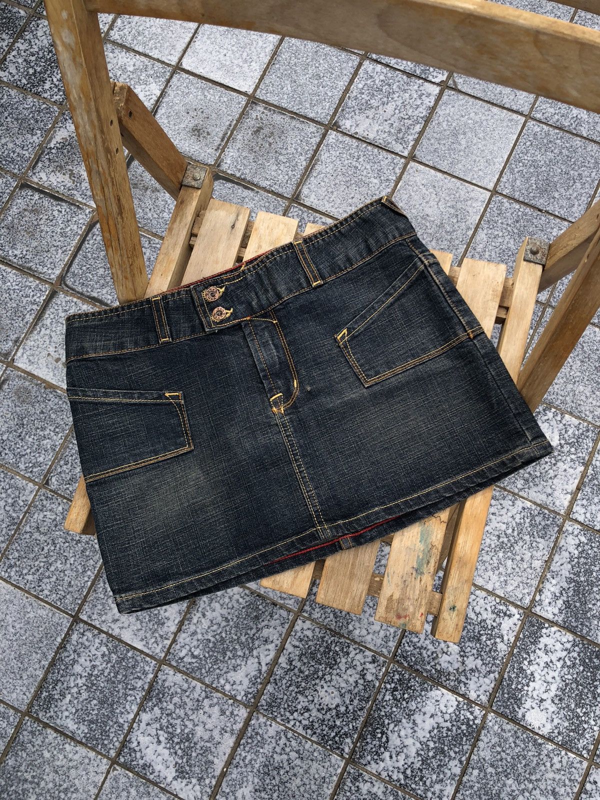 Vintage × Von Dutch Vintage mini skirt Von Dutch Y2K Size 27" / US 4 / IT 40 - 1 Thumbnail