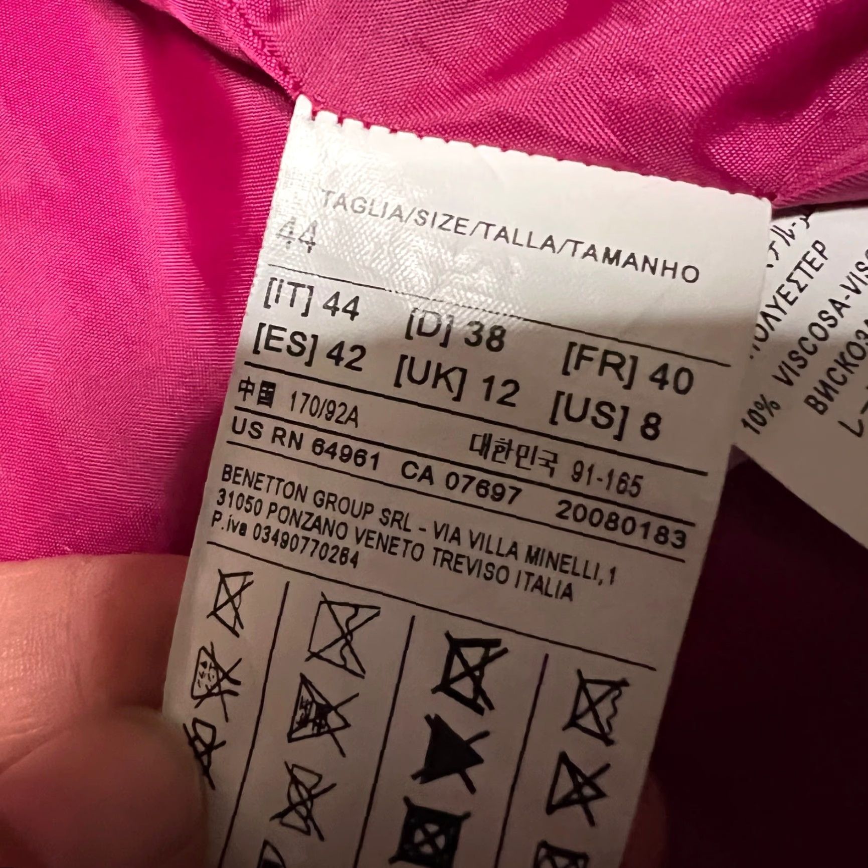 United Colors Of Benetton **United Colors of Benetton Womens Pink Trench Coat US 8** User: United Colors of Benetton Womens Pink Trench Coat US 8 Size M / US 6-8 / IT 42-44 - 7 Thumbnail