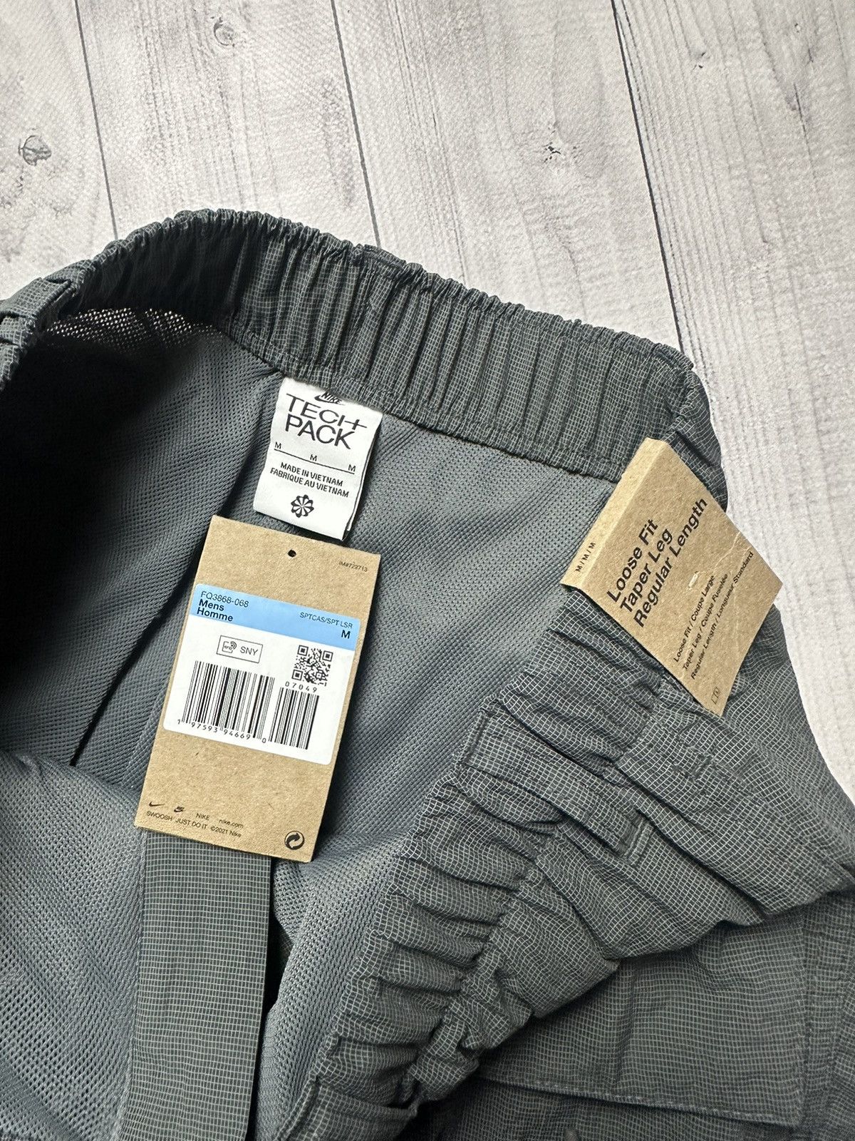 Nike × Vintage Vintage Nike Tech pack tracksuit pants Y2K multi pocket Dril Size US M / EU 48-50 / 2 - 12 Thumbnail