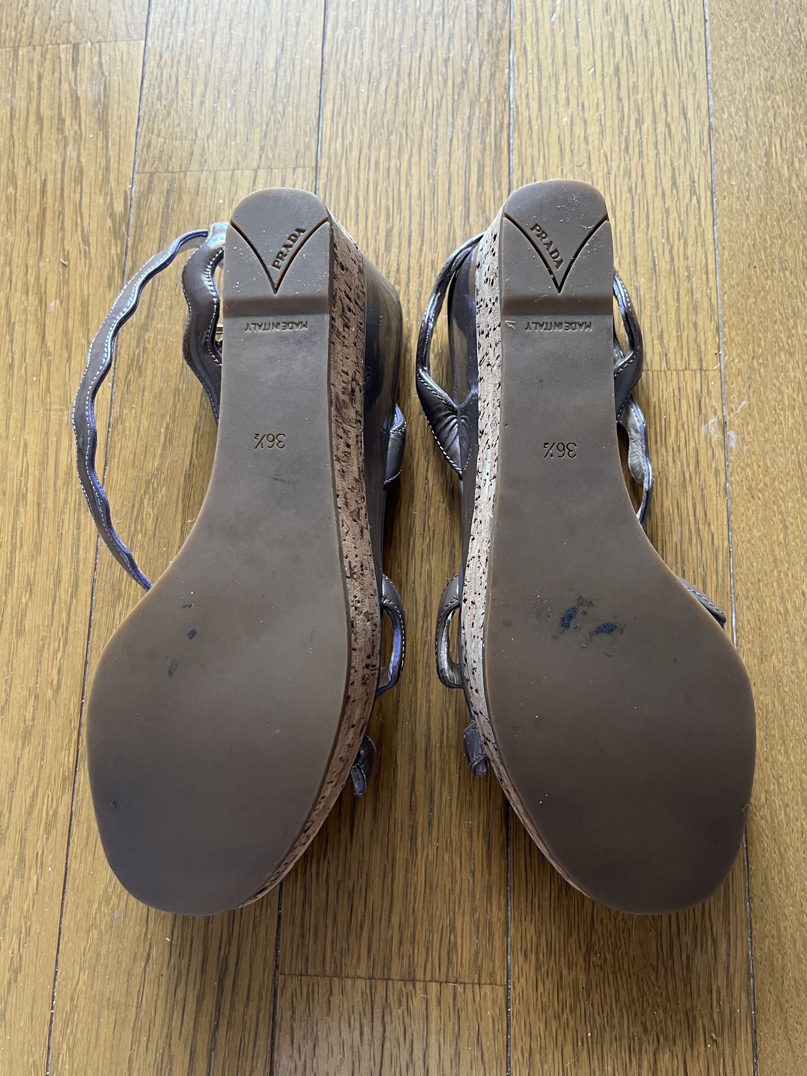 Prada Prada brown wedge heels. Size US 6.5 / IT 36.5 - 7 Thumbnail