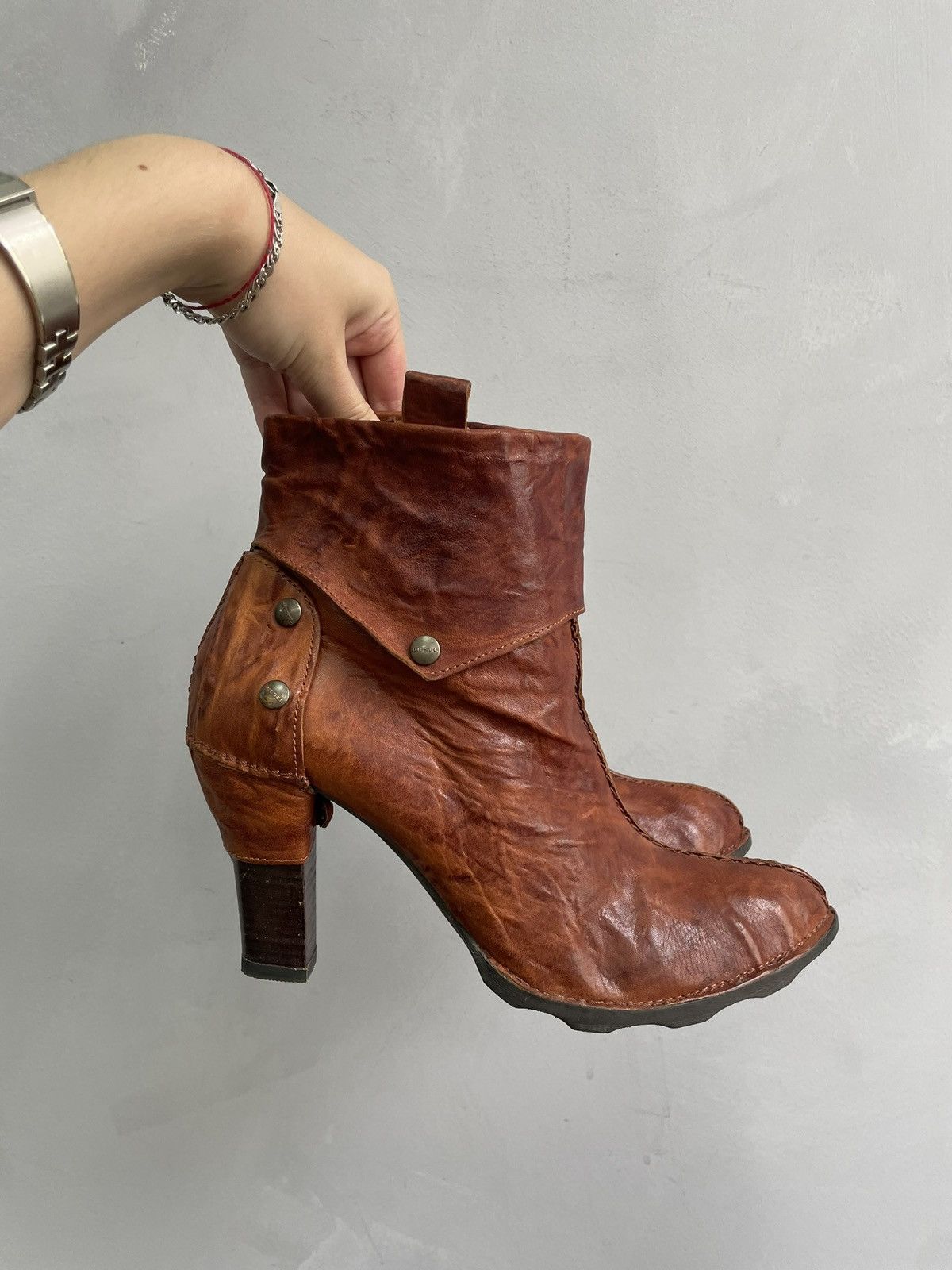 Diesel avant garde Diesel leather boots ann demeulemeester style Size US 9 / IT 39 - 2 Thumbnail