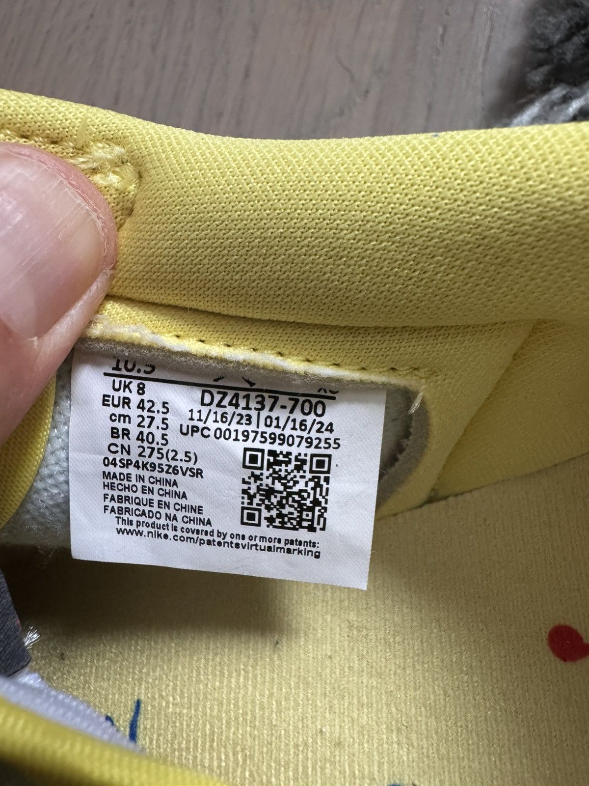 Nike × Travis Scott Air Jordan x Travis Scott Air Jordan 1 Low 0g US10.5 Canary Size US 10.5 / EU 43-44 - 13 Thumbnail