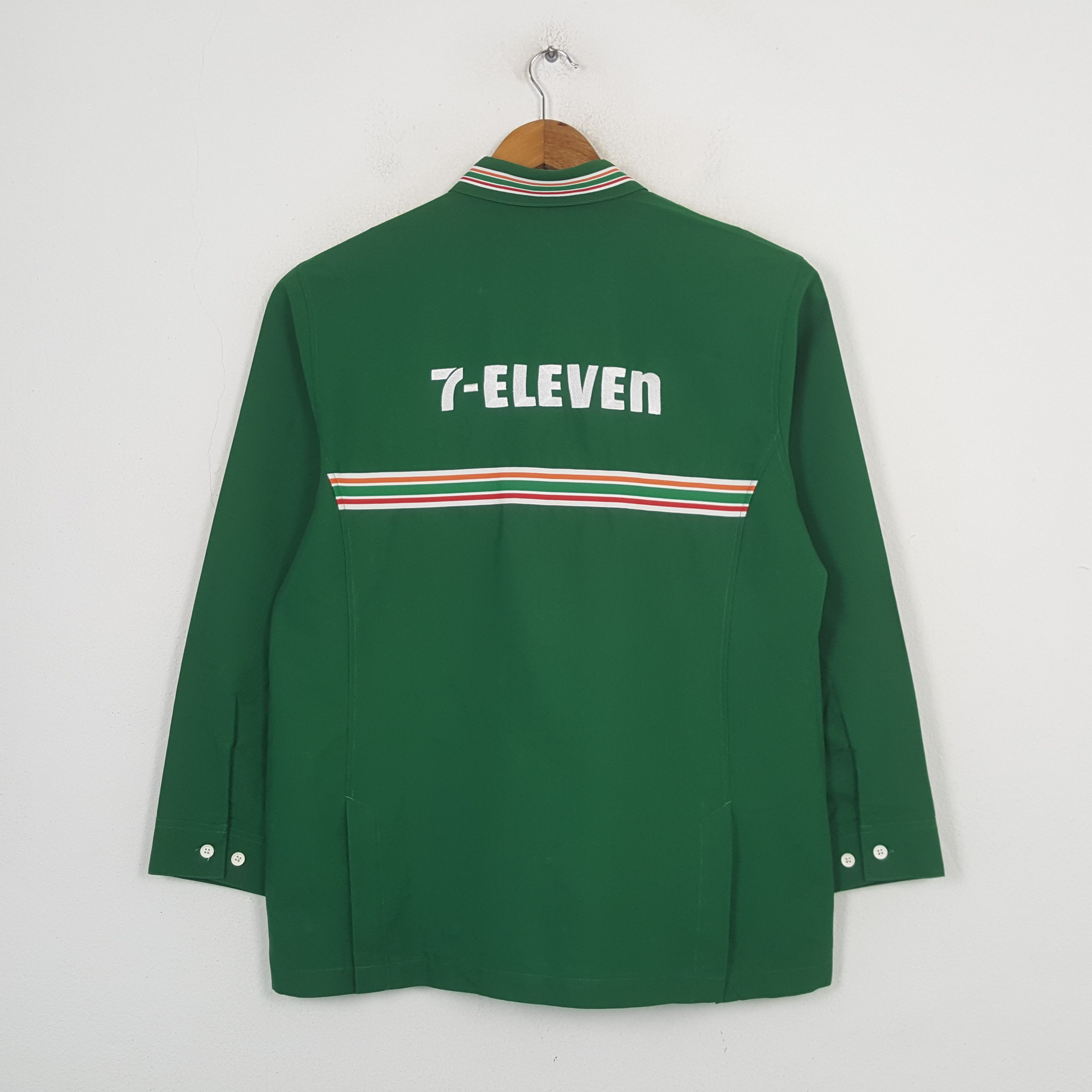 Japanese Brand Vintage 7-Eleven Japanese Working Uniform Jacket C301N5 Size US L / EU 52-54 / 3 - 1 Thumbnail