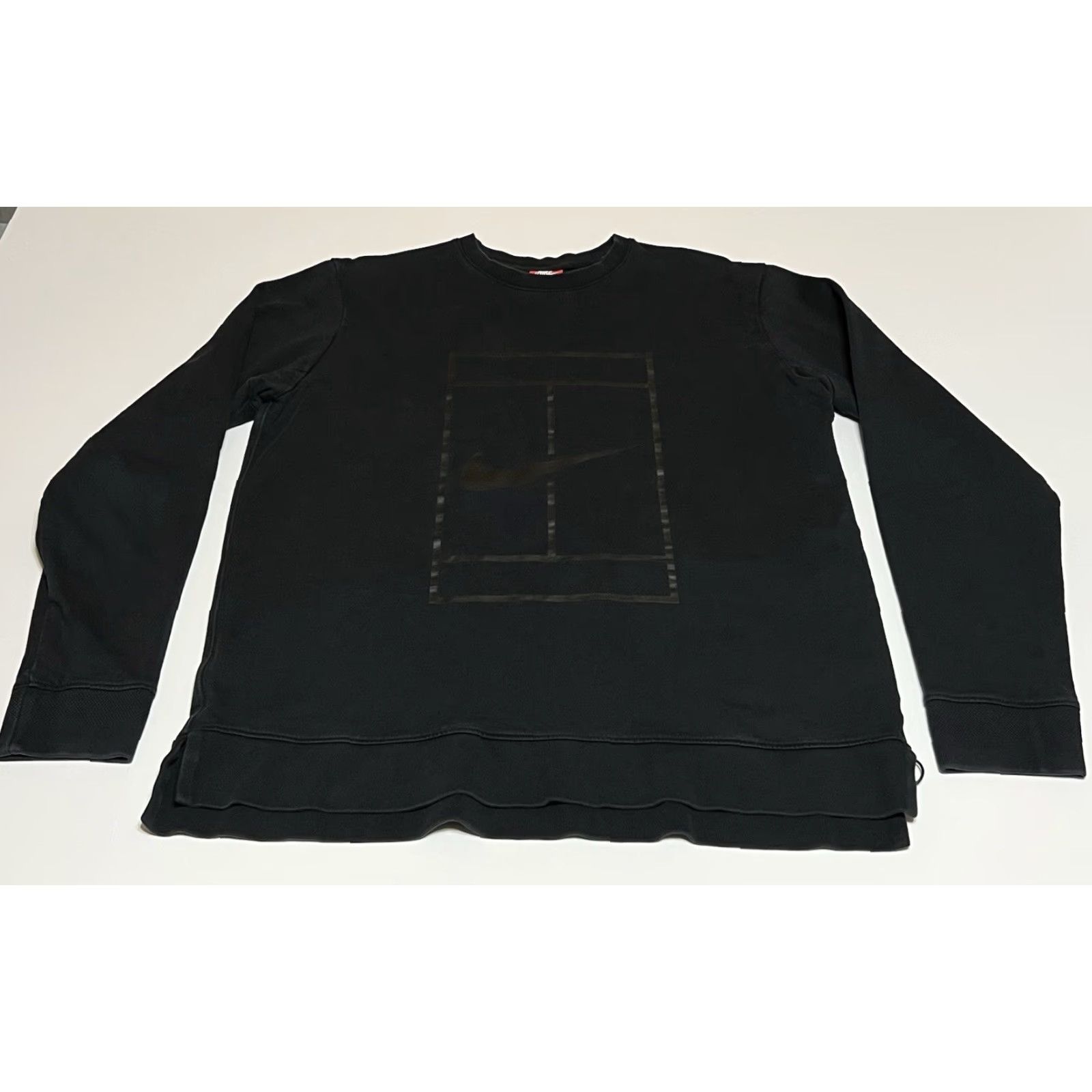 Nike Nike Court Sweatshirt Mens Large Black Pullover Crew Neck Long Sleeve Tennis Size US L / EU 52-54 / 3 - 2 Thumbnail