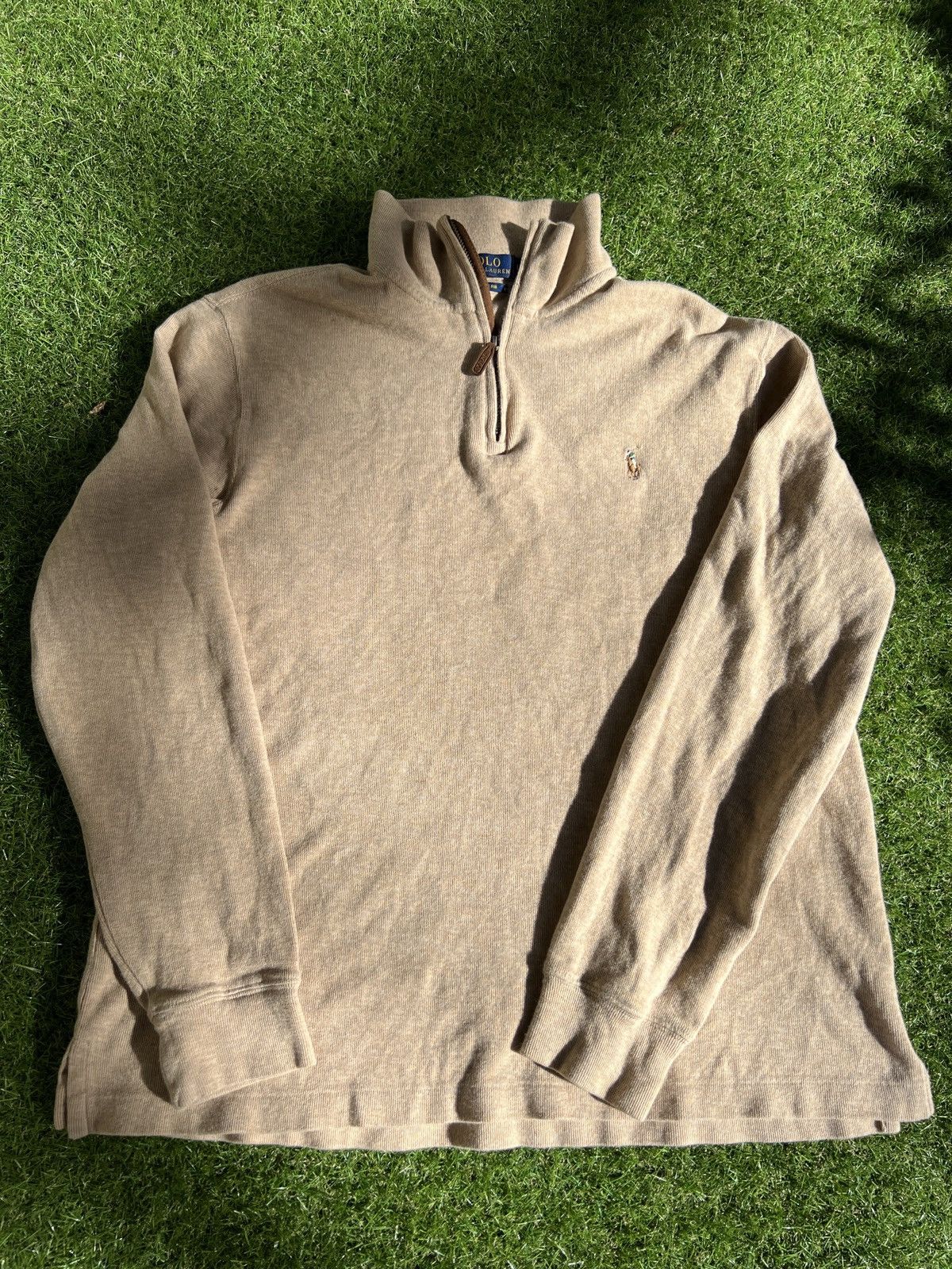 Polo Ralph Lauren × Vintage Vintage Polo Ralph Lauren Sweater Sand pony Men Size Large Size US L / EU 52-54 / 3 - 1 Thumbnail