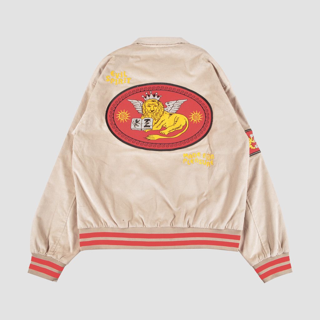 image of Varsity Jacket - Gaffin Cream Unisex, Men's (Size Medium)