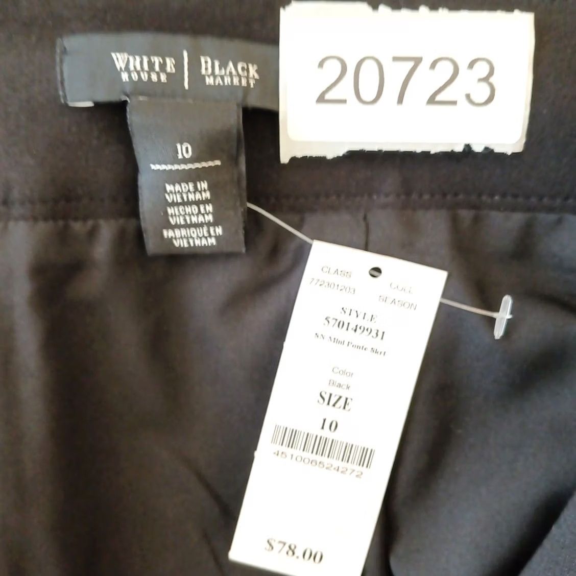 White House Black Market White House Black Market Skirt Regular 10 Black Mini Ponte Pockets Zipped Short Womens Size 32" / US 10 / IT 46 - 7 Thumbnail