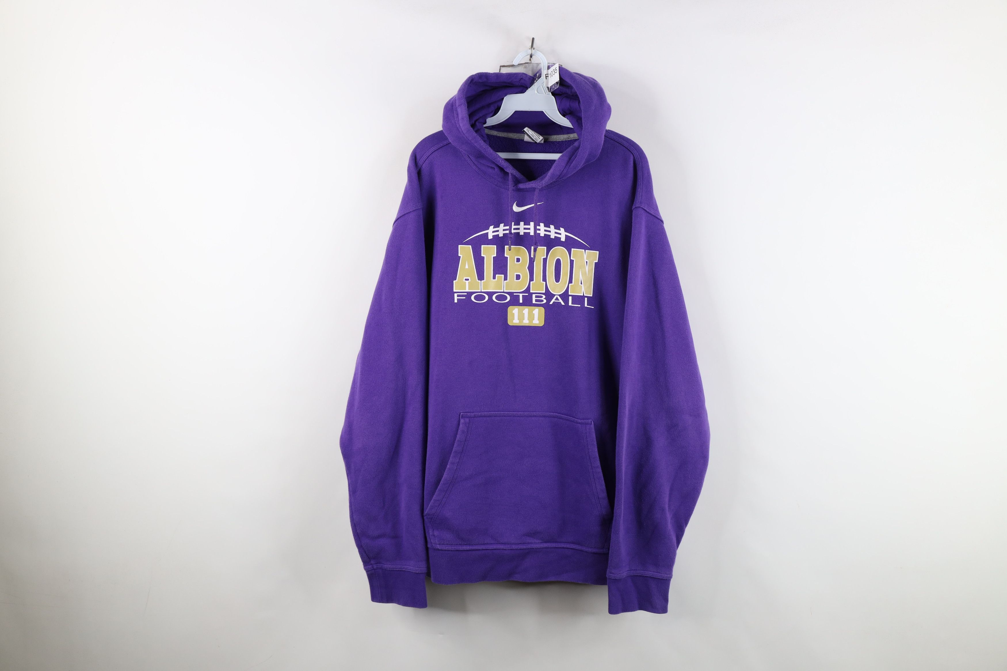 Nike Nike Swoosh Team Issued Albion University Football Hoodie Size US XXL / EU 58 / 5 - 1 Thumbnail