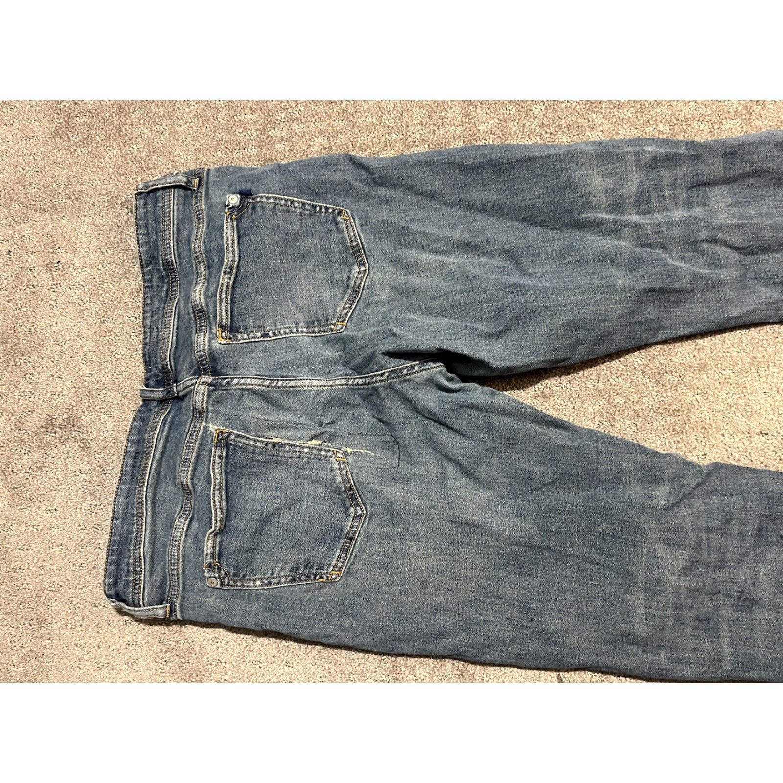 Anthropologie VINTAGE anthropologie Pilcro Jeans Size 31 Blue Slim Boyfriend 90s Bohemian Womens Size 24" / US 00 / IT 34 - 4 Thumbnail
