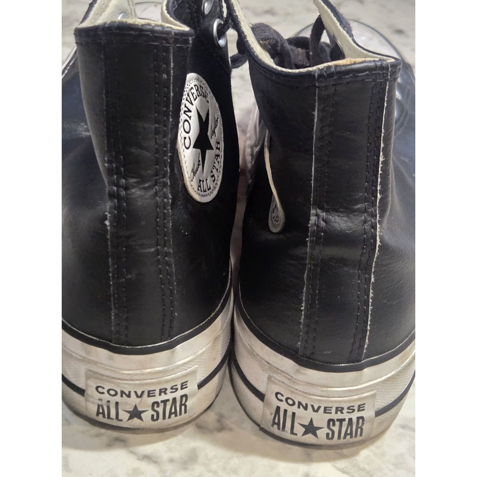 Converse Converse Chuck Taylor All Star Lift Platform Leather High Top Black WM Size 6.5 Size M / US 6-8 / IT 42-44 - 3 Thumbnail