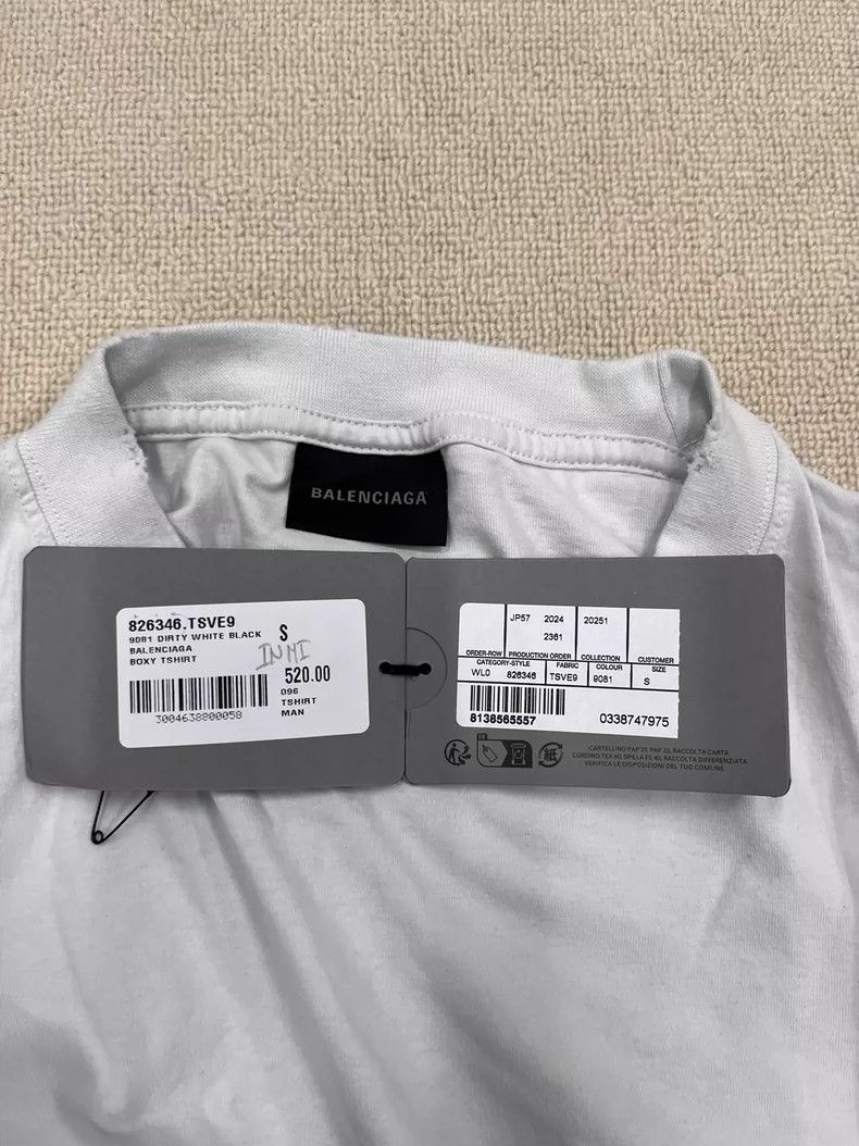 Balenciaga Balenciaga SS25 Logo Crew Neck Short Sleeve T-Shirt 2504-Ne Size US S / EU 44-46 / 1 - 4 Thumbnail