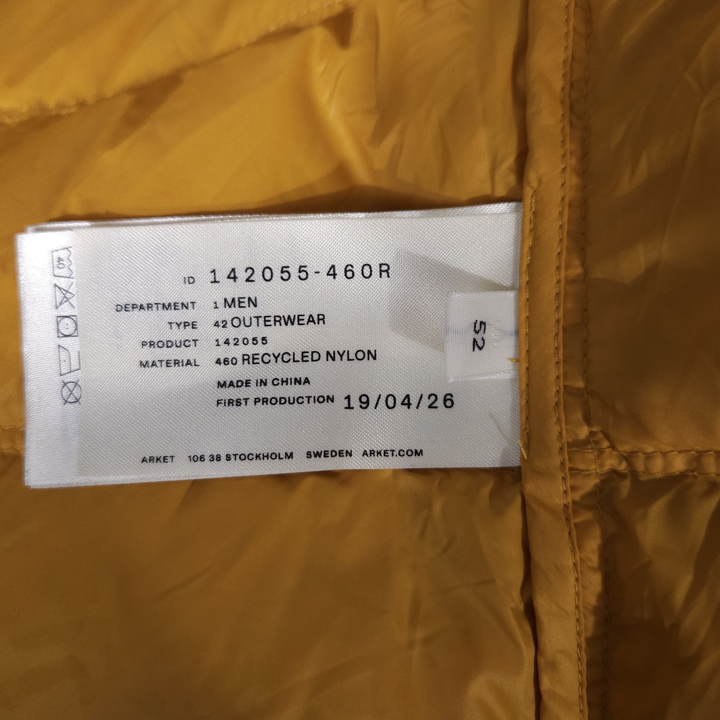 Arket Arket Down Jacket Overshirt Collared Mens size 52/L Size US L / EU 52-54 / 3 - 8 Thumbnail