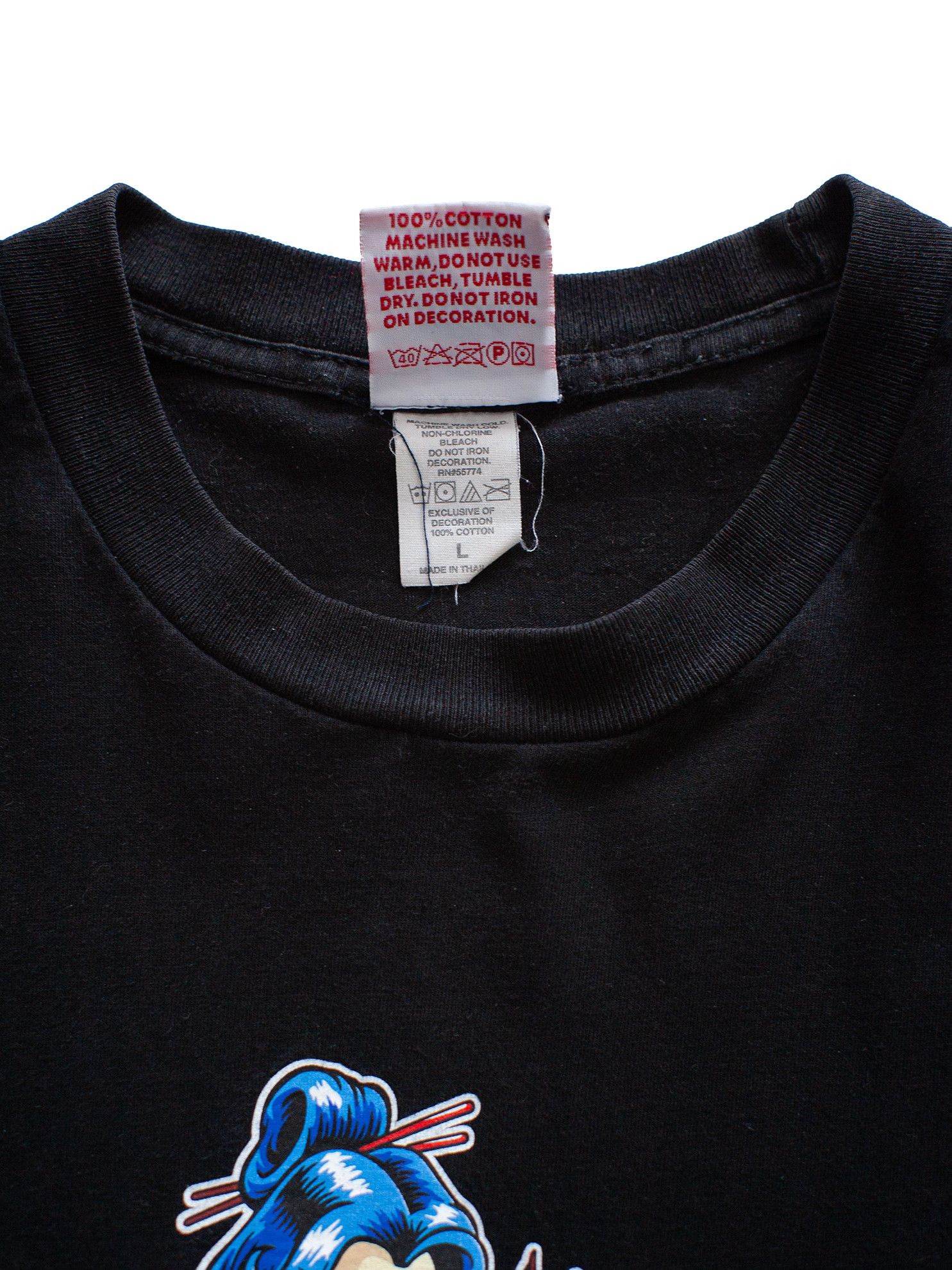 Vintage Vintage 00s Hook-Ups Smoking Geisha Anime T-Shirt Size US L / EU 52-54 / 3 - 5 Thumbnail